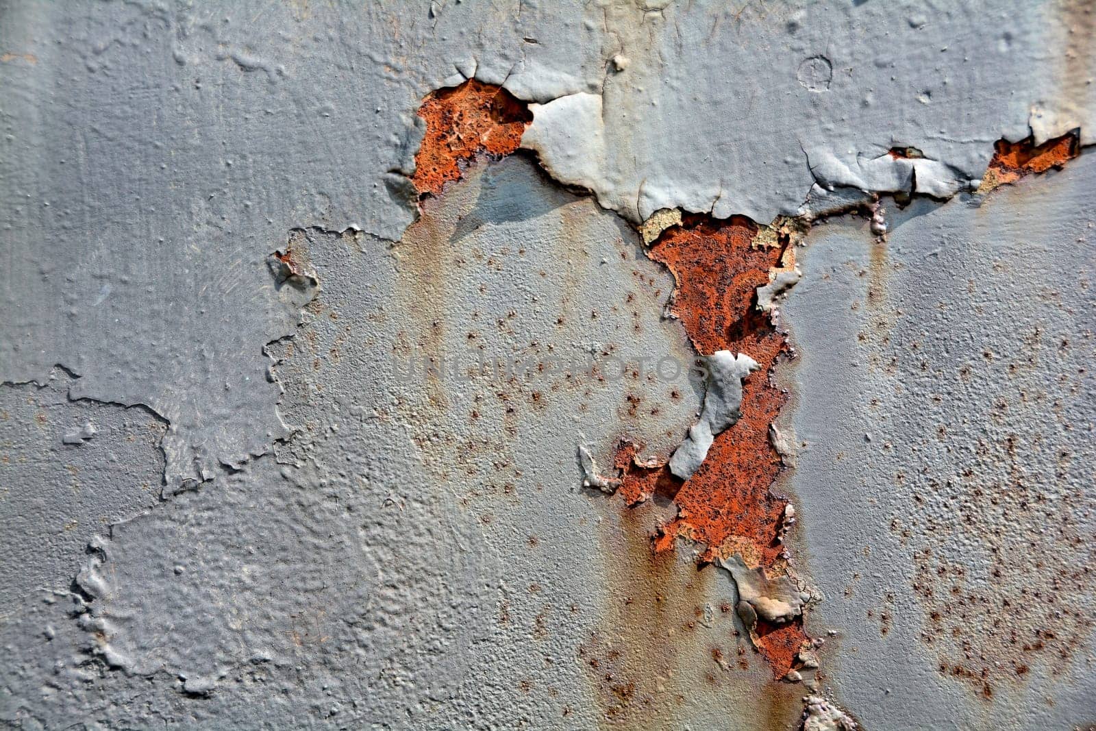 Rust on the surface of metal