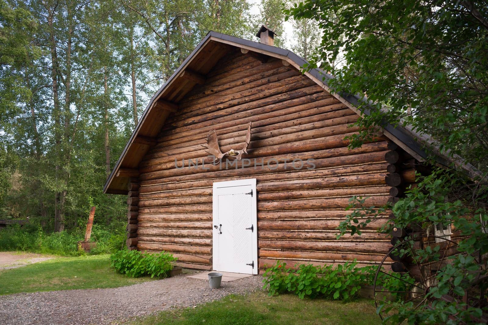 This real working everyday building is made from native materials