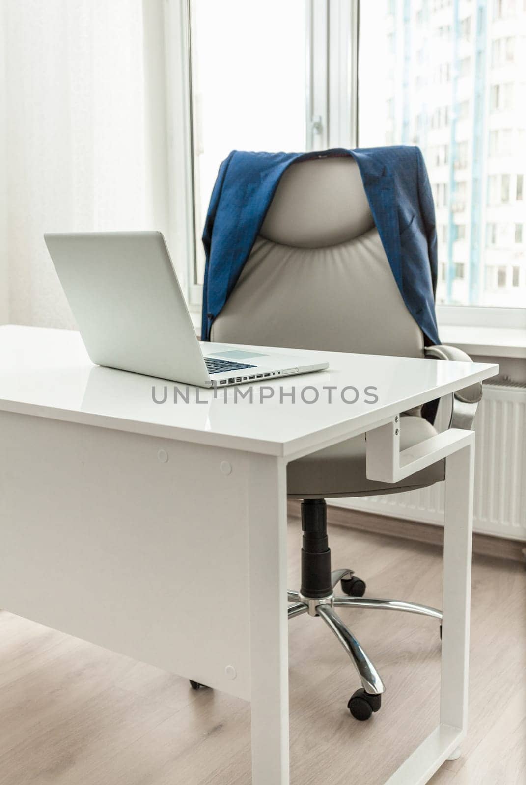 Interior photo of empty working place in office