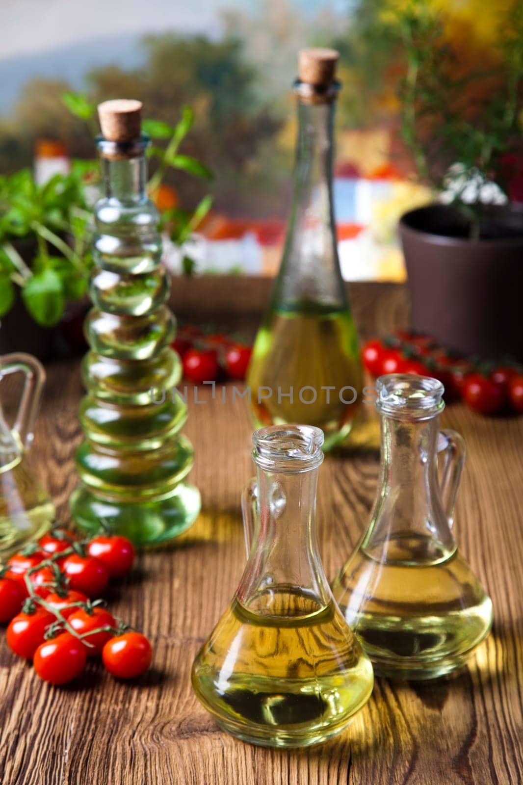 Olive oil bottles
