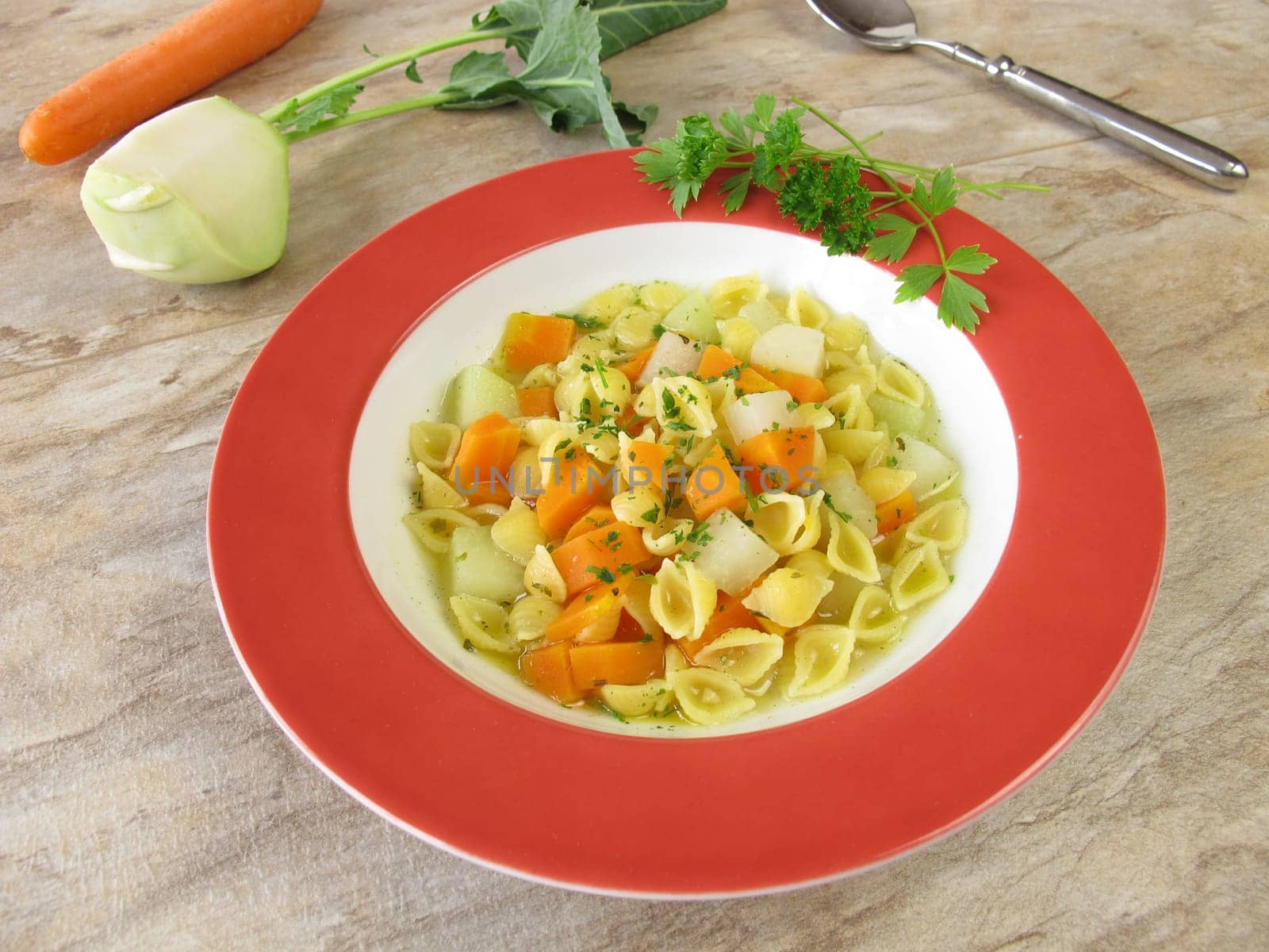 Vegetarian noodle soup