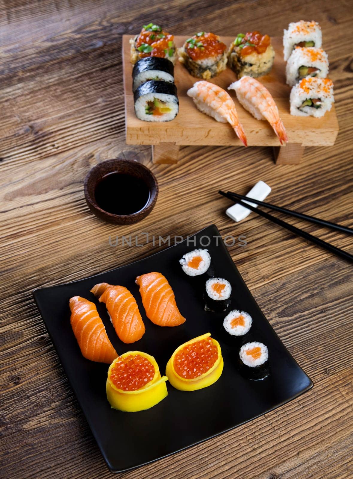 Sushi traditional japanese food