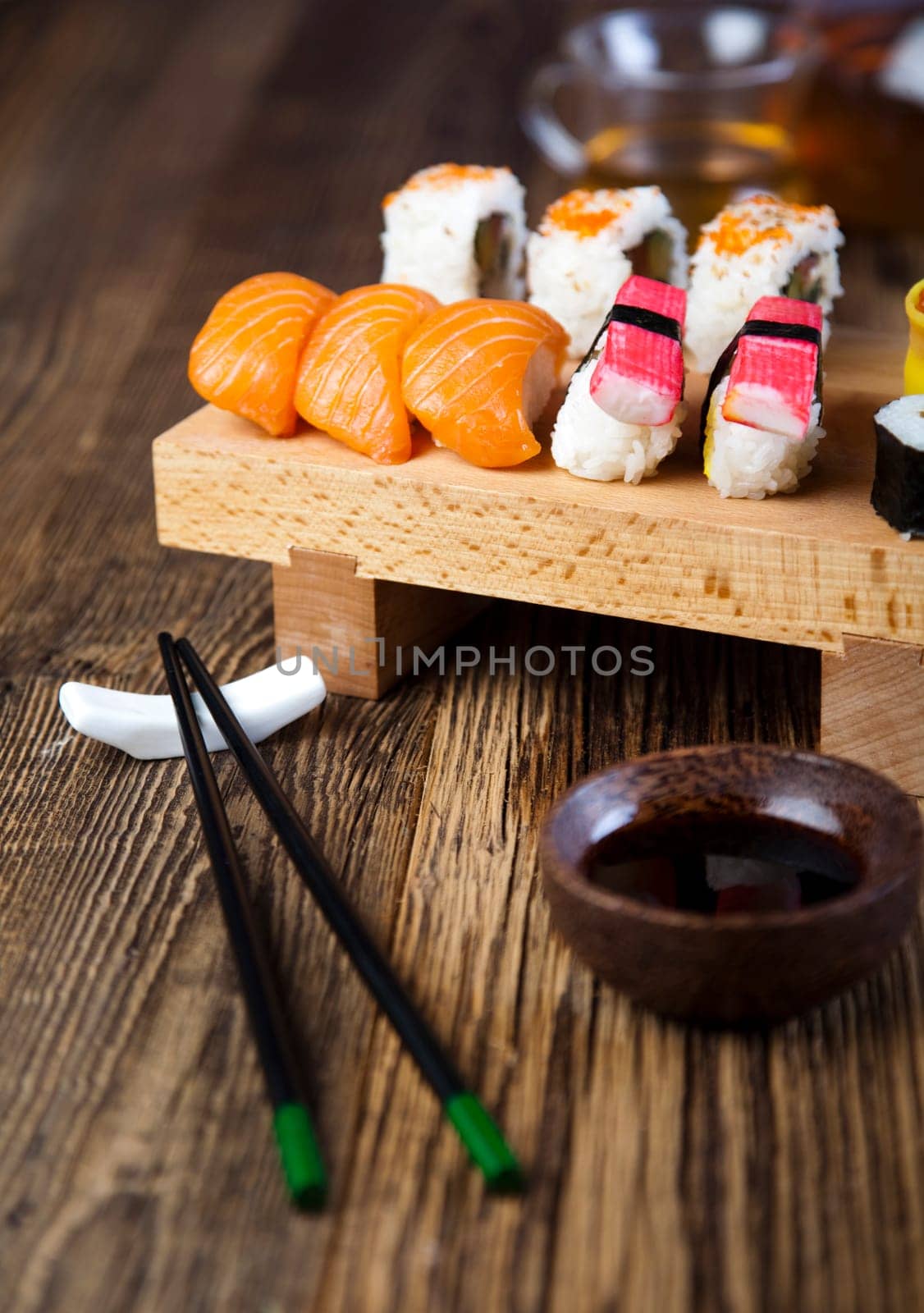 Collection of sushi