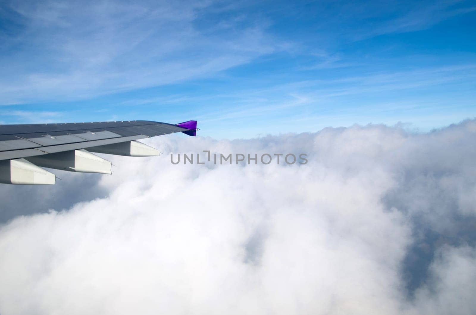 Aerial sky and clouds background