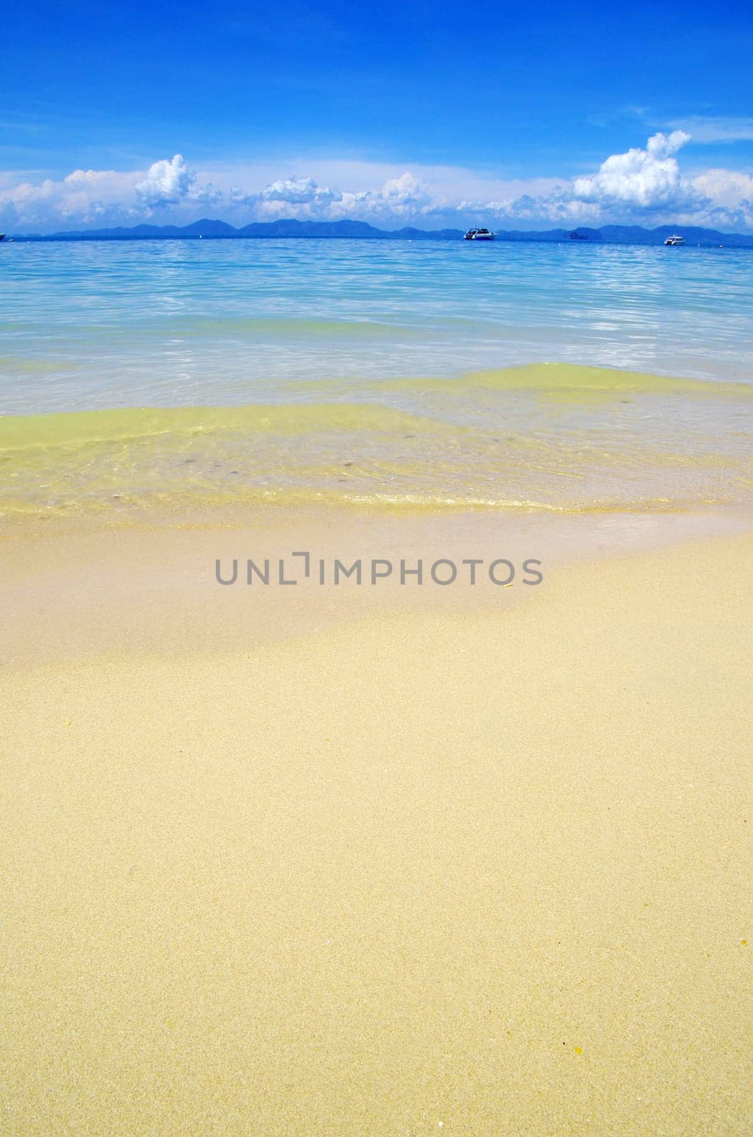 beautiful beach and tropical sea