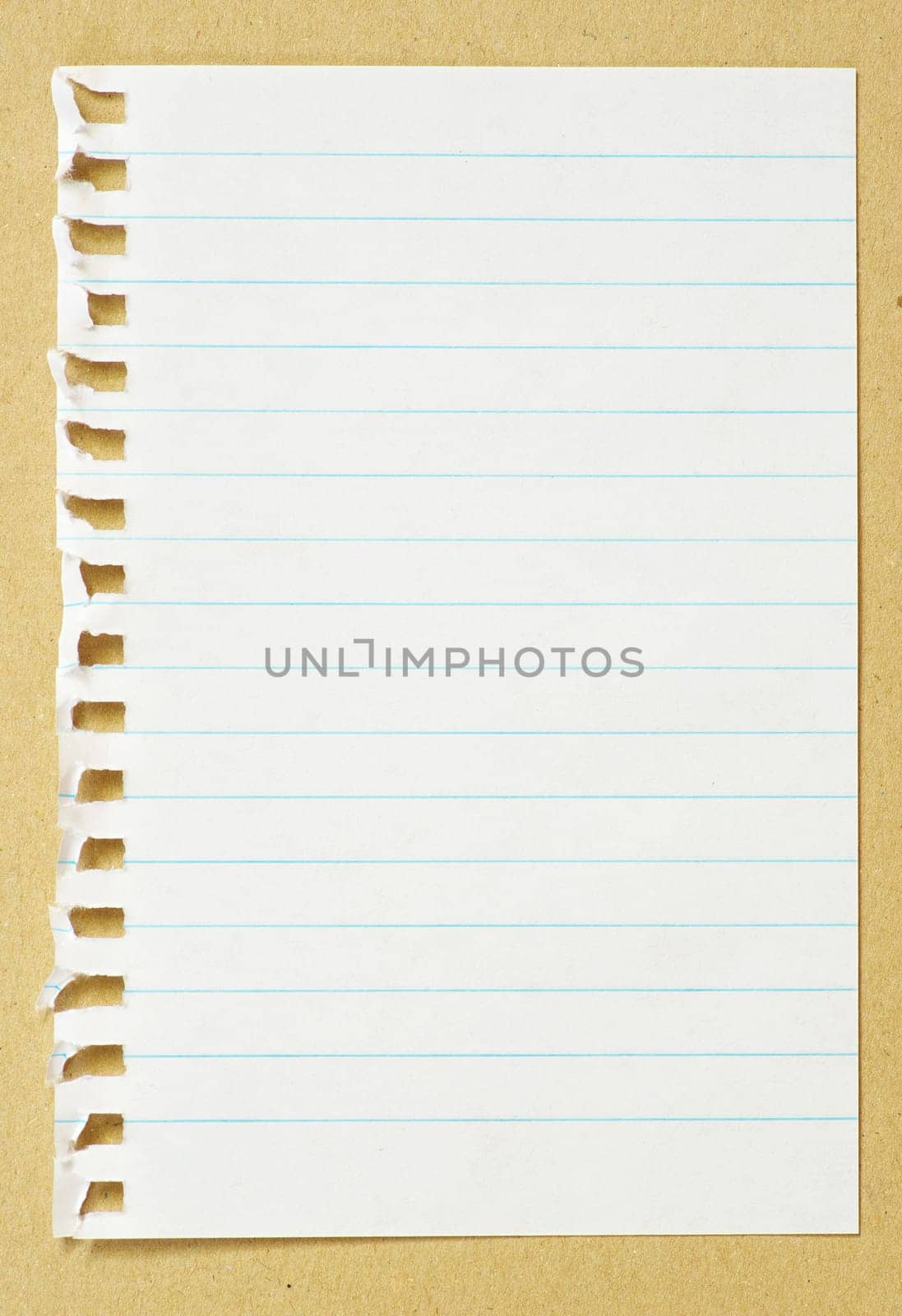 paper on wooden background.  for your message.