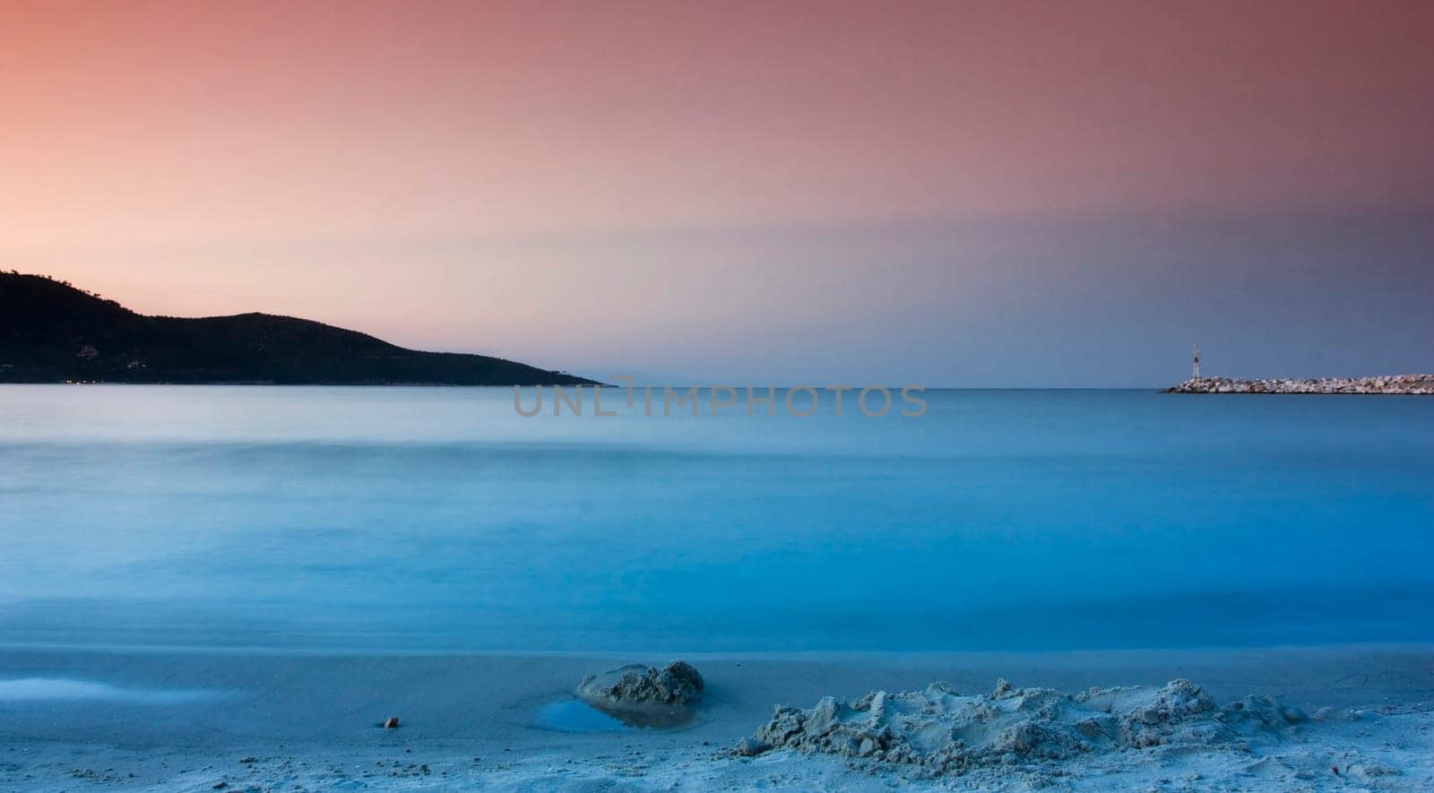 Panoramic view of a bay in Grecee