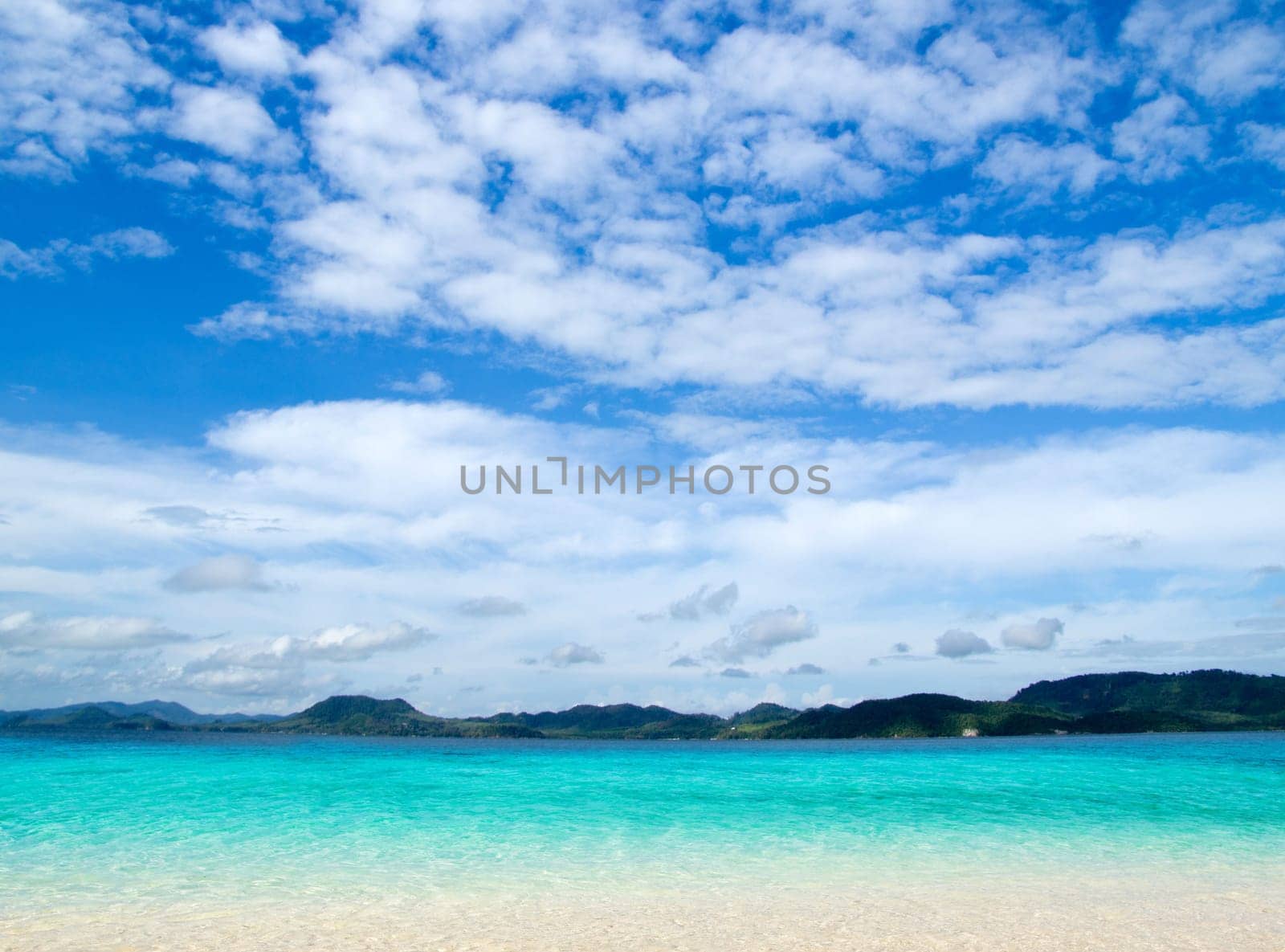 beautiful beach and tropical sea