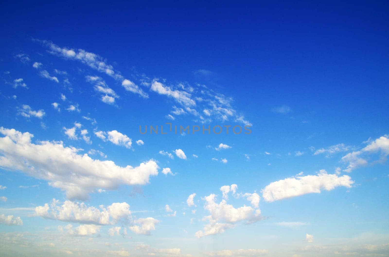 blue sky with clouds closeup