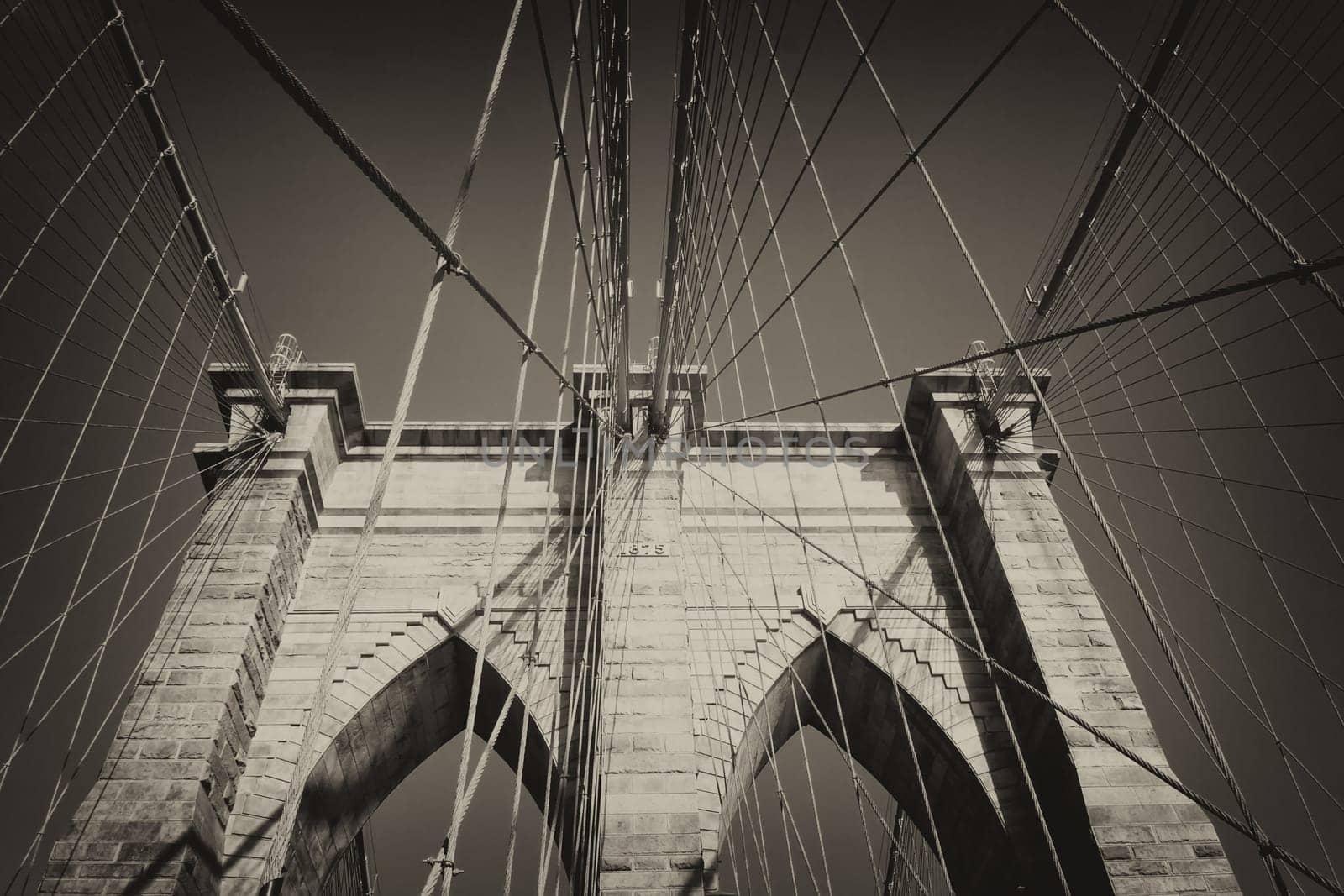 Vintage photo of Brooklyn Bridge (New York City, USA)