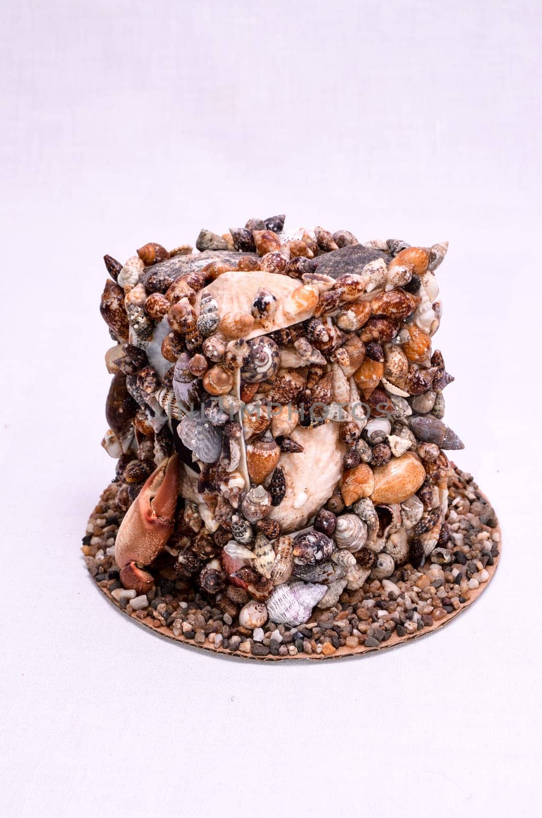 Seashell Decorations Handmade Mini House Made of Shells