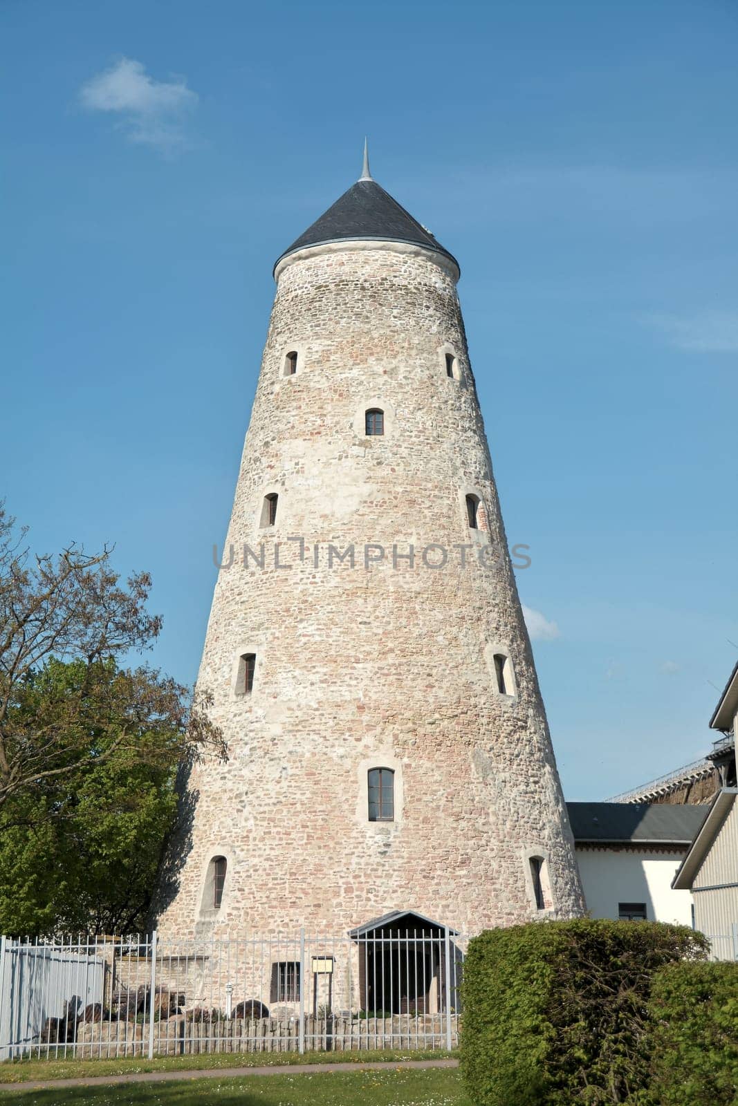 Sole tower in the spa park in Schönebeck-Salzelmen