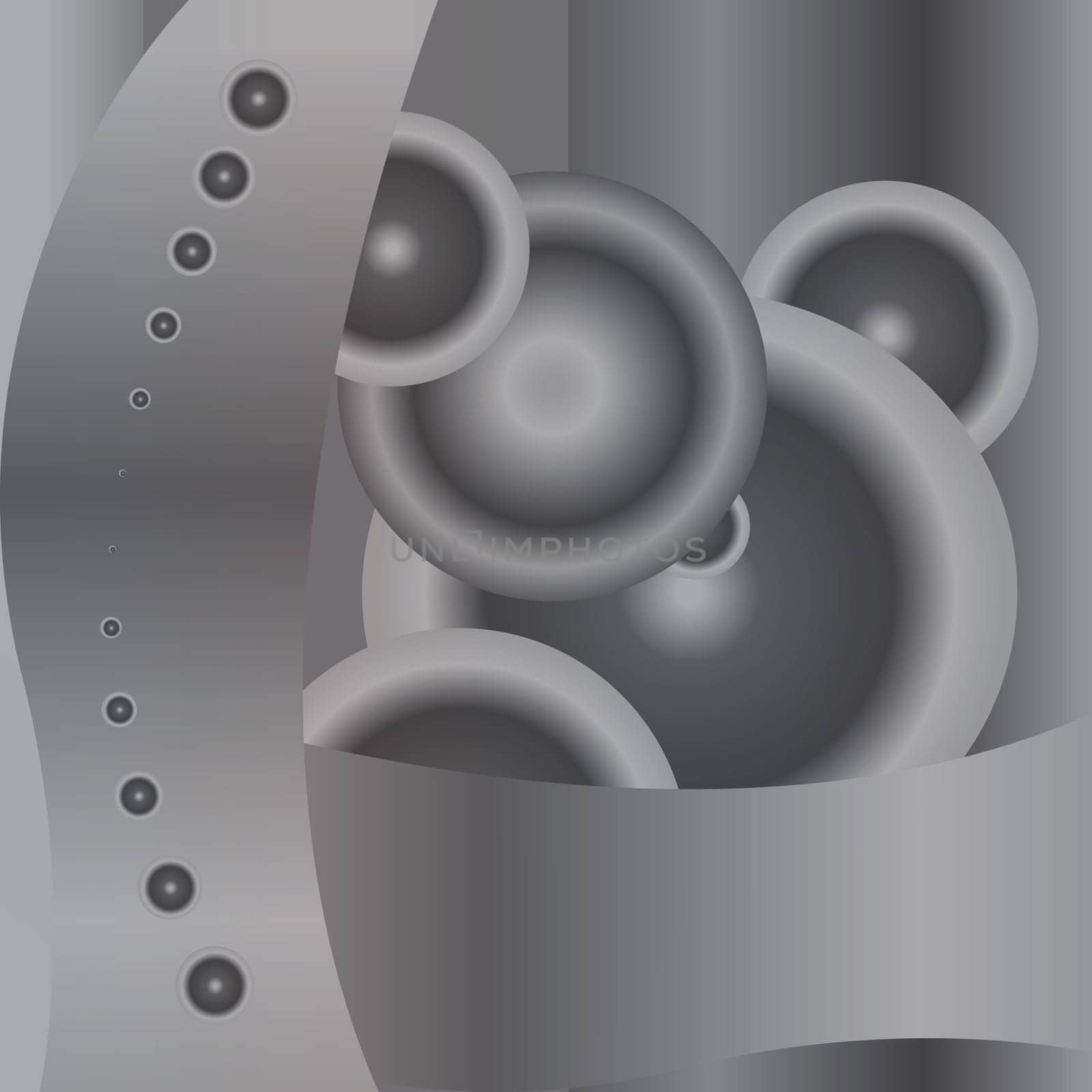 Creative circles background with space for text. Vector illustration.