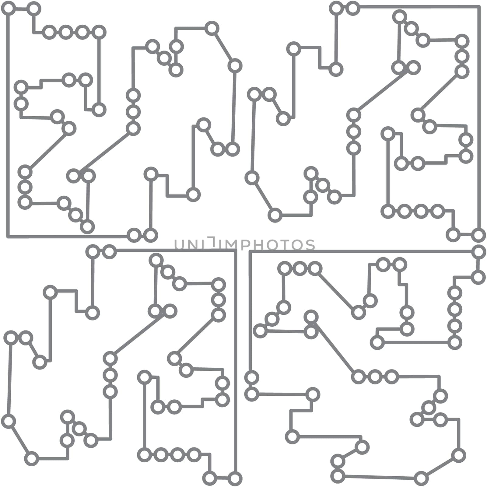 Phisics and mecanics, engineering a digital board. Vector illustration.