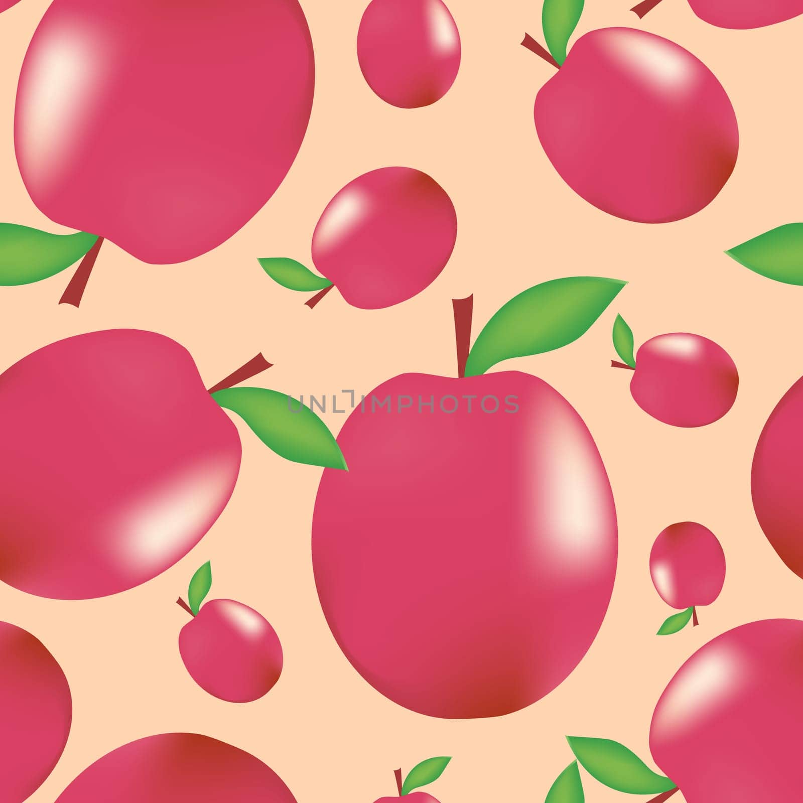 Plum's seamless vector pattern, made with clipping mask.
