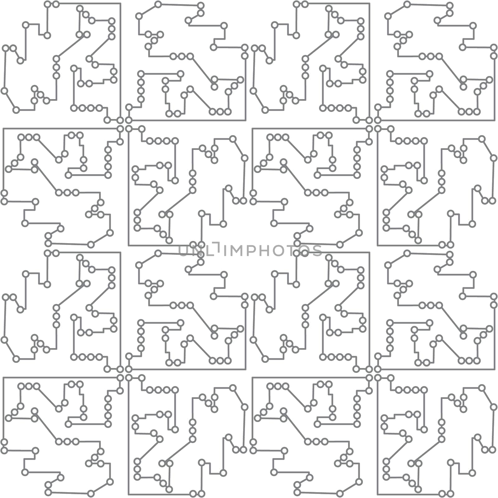 Phisics and mecanics, engineering a digital board. Vector illustration.