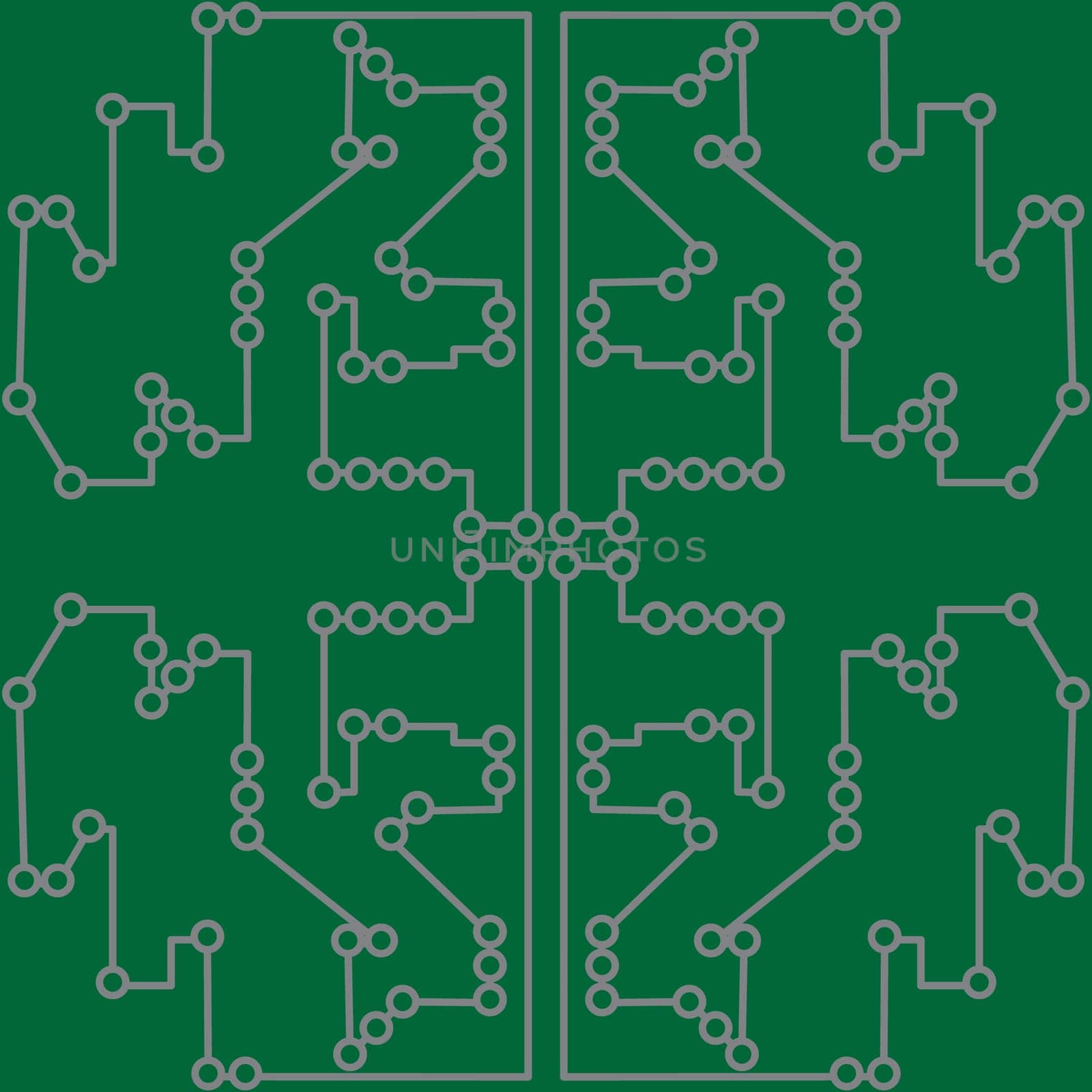 Phisics and mecanics, engineering a digital board. Vector illustration.