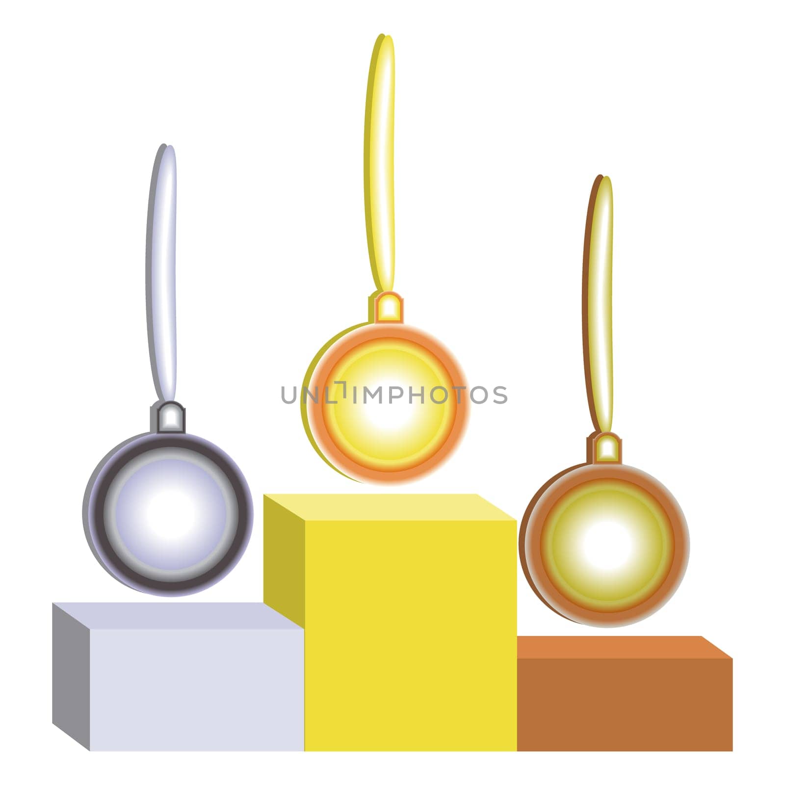 winners podium, vector.