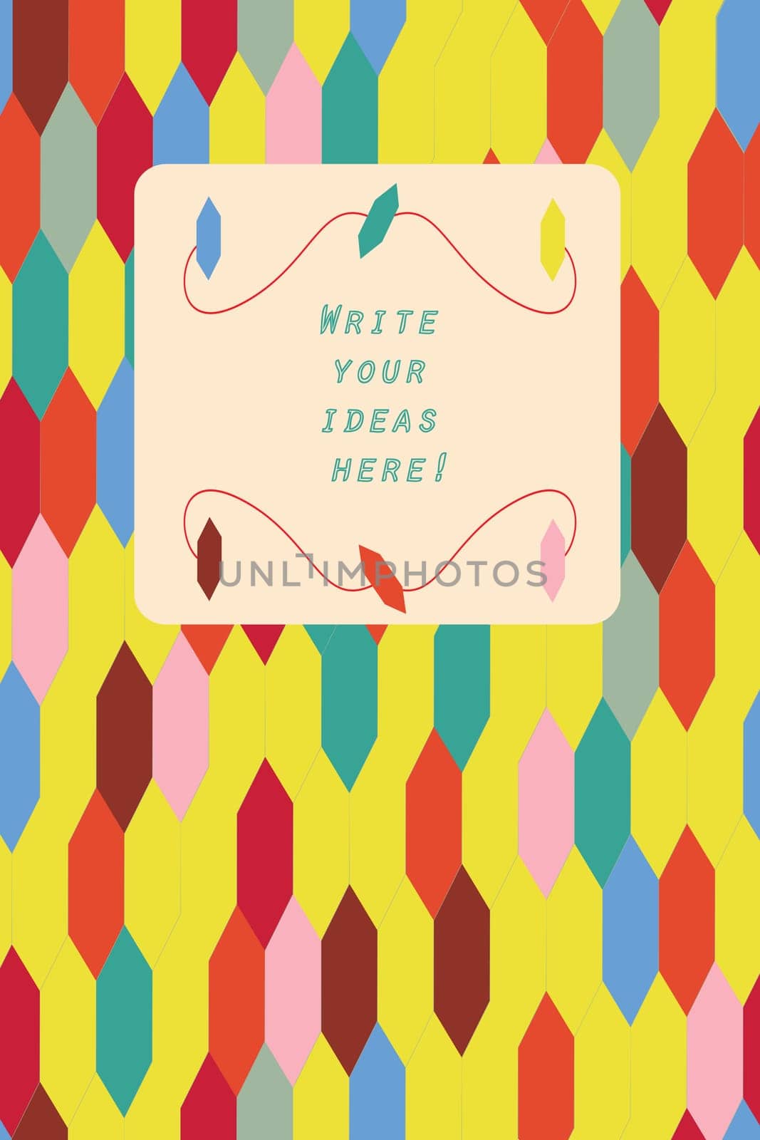 Retro postcard design, vector illustration.