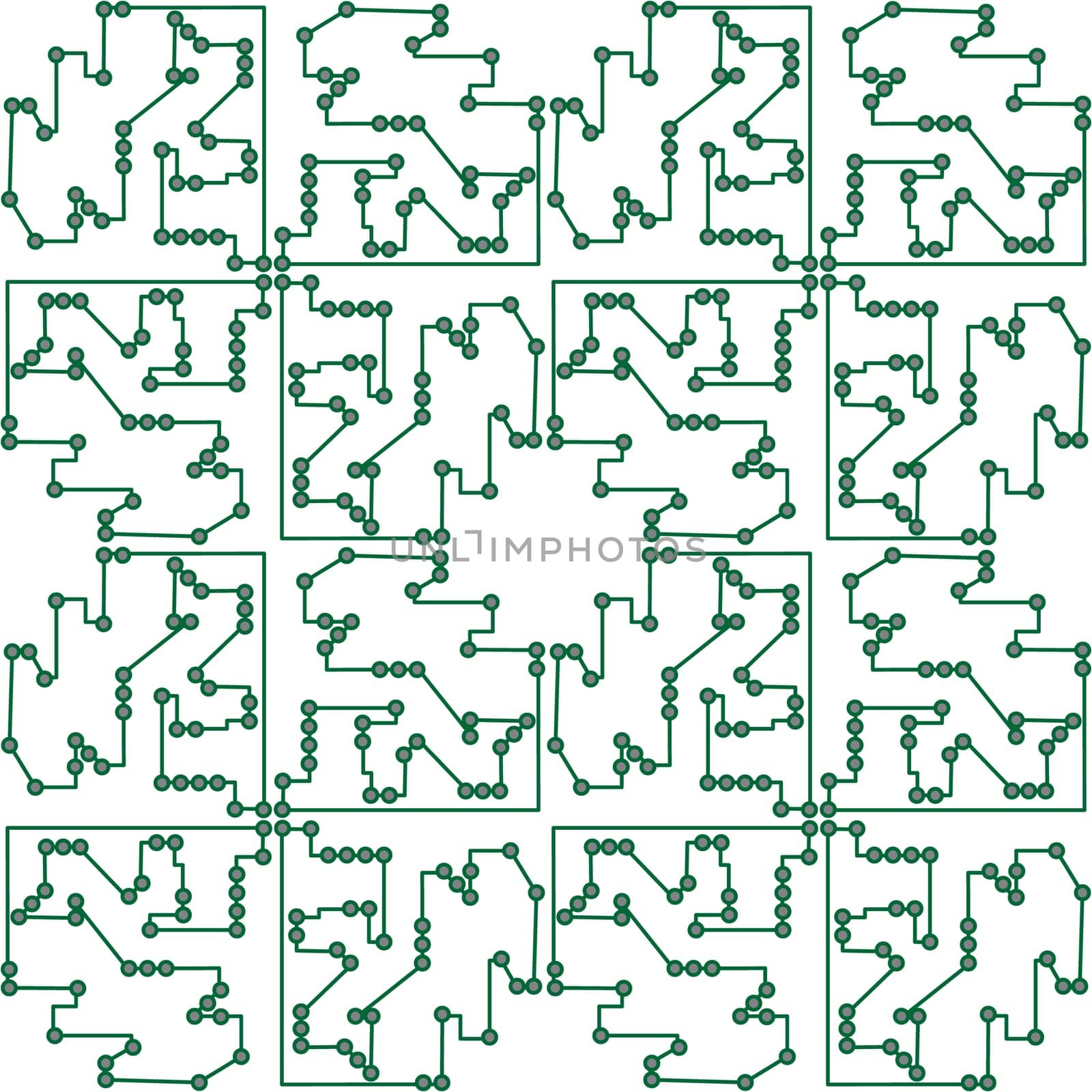 Phisics and mecanics, engineering a digital board. Vector illustration.