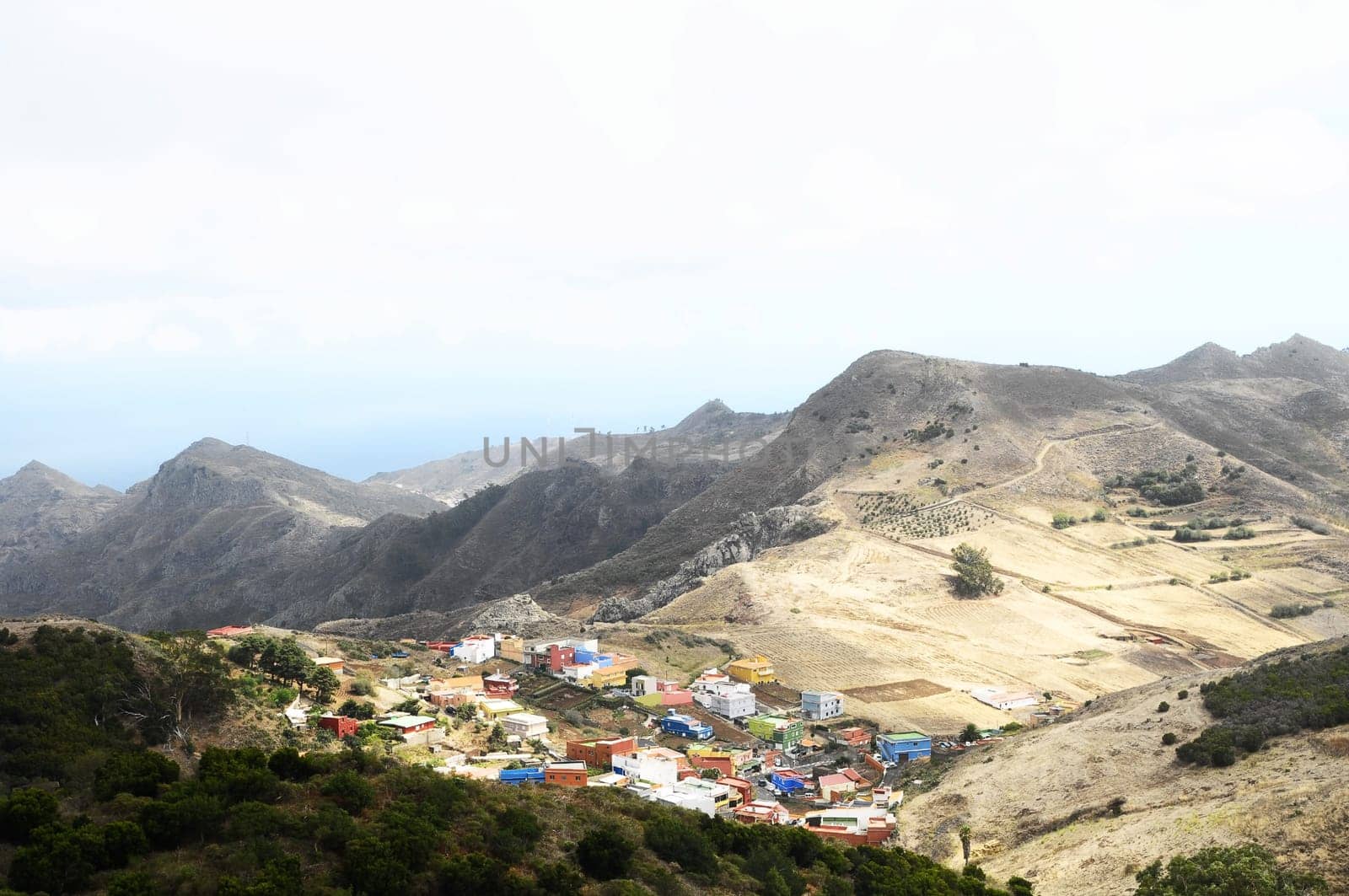One Very Small Ancient Village in Canary Island Spain