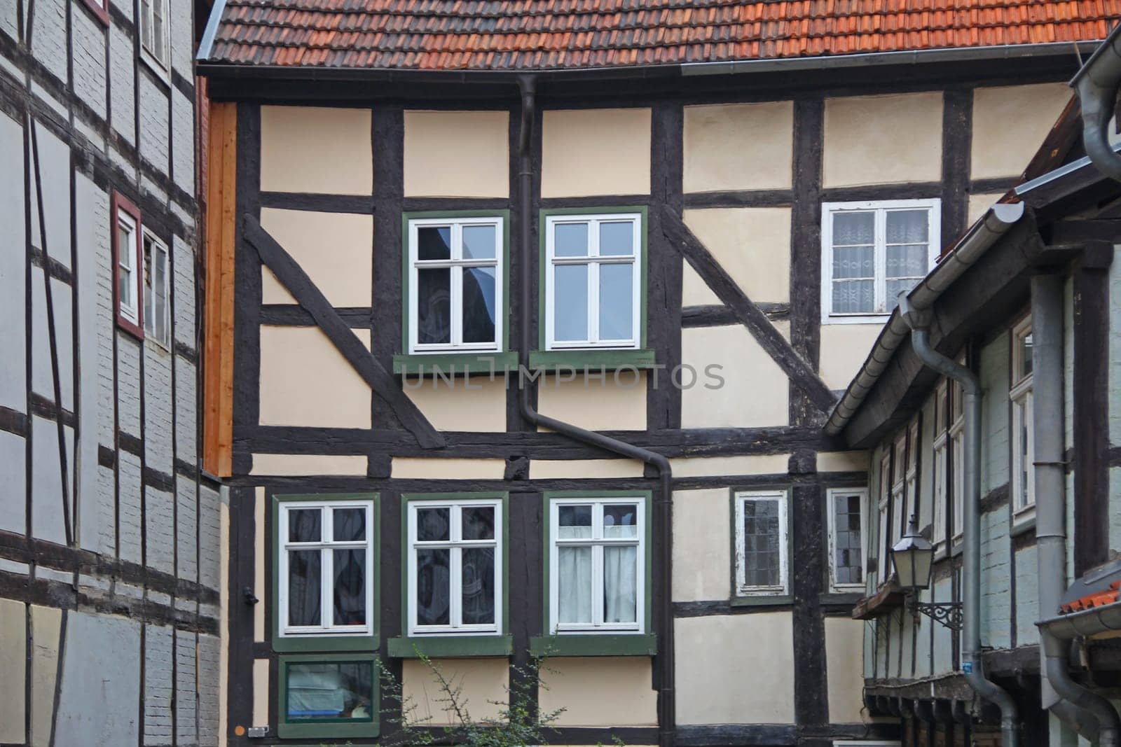 Half-timbered houses in Quedlinburg,Saxony-Anhalt,Germany