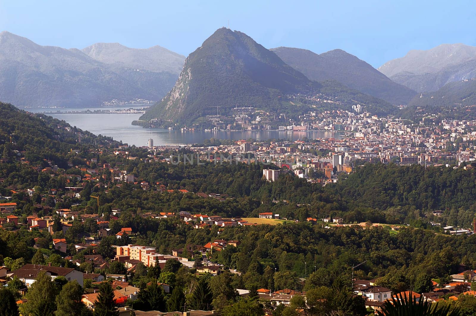 Lugano seen from Sonvico