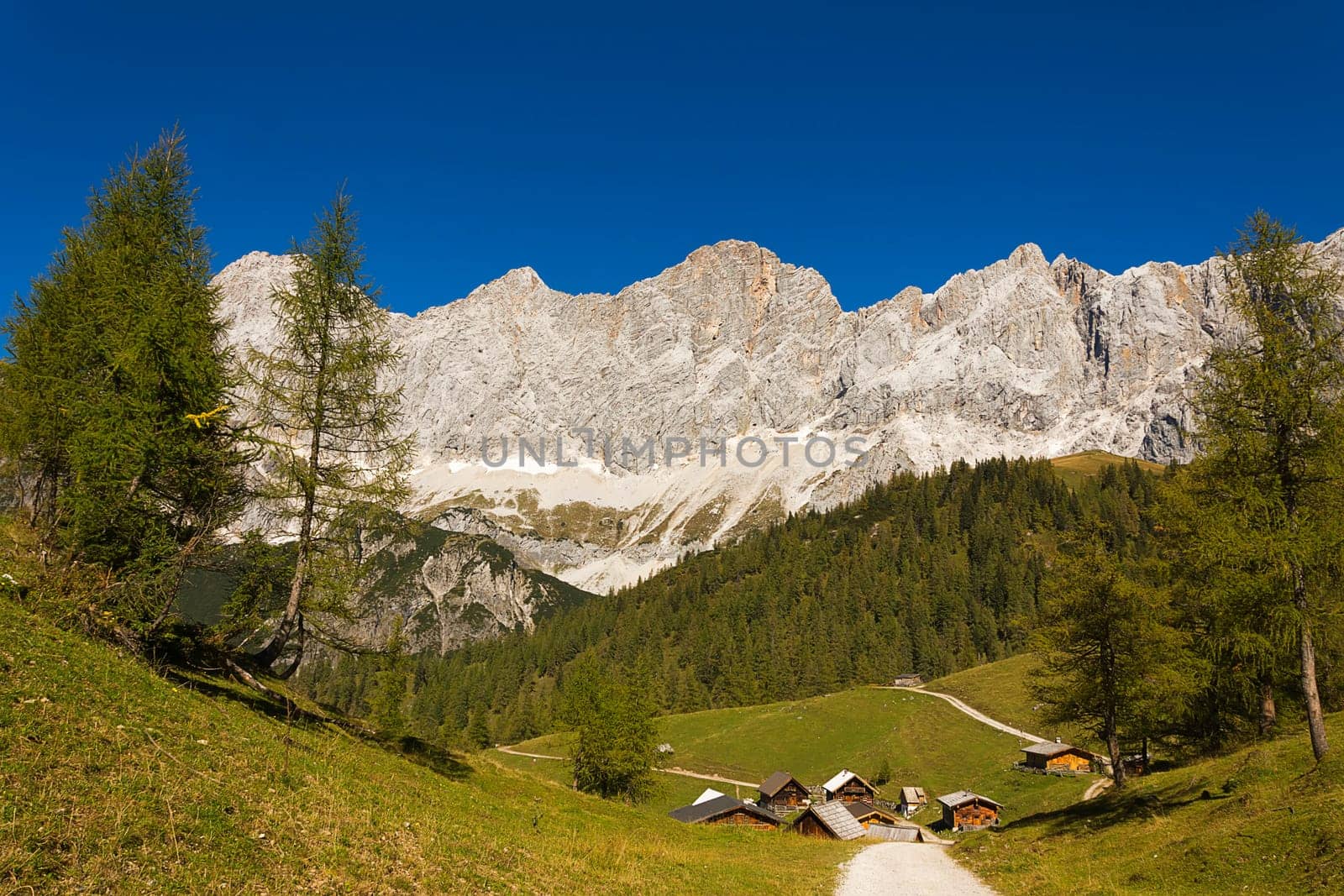 the hamlet under the Dachstein