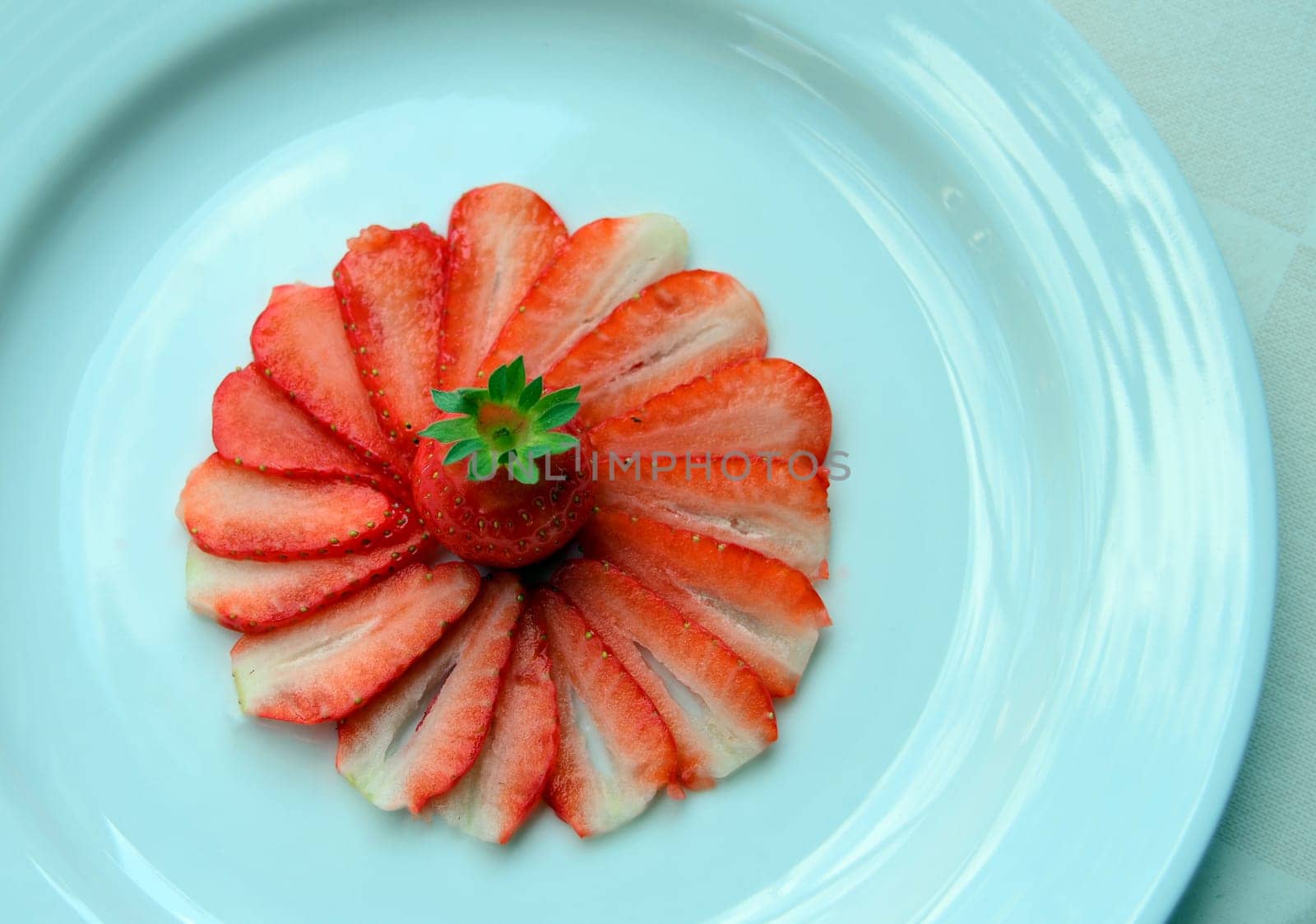Strawberry carpaccio