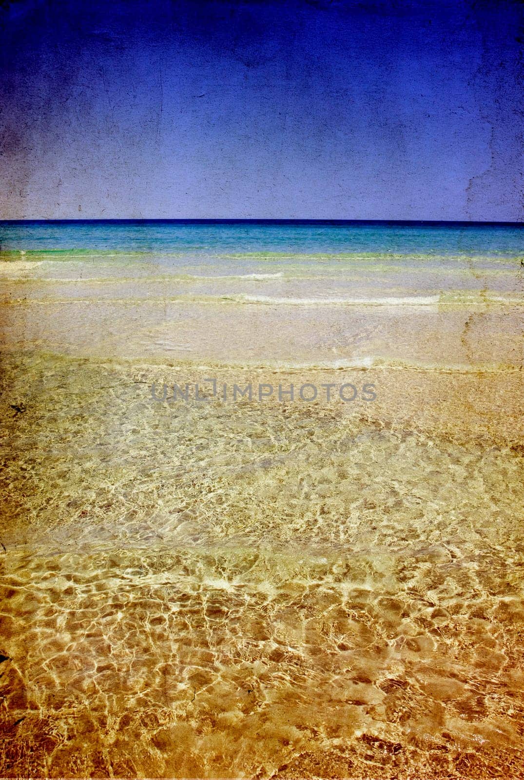 Beautiful sandy beach in Thassos island