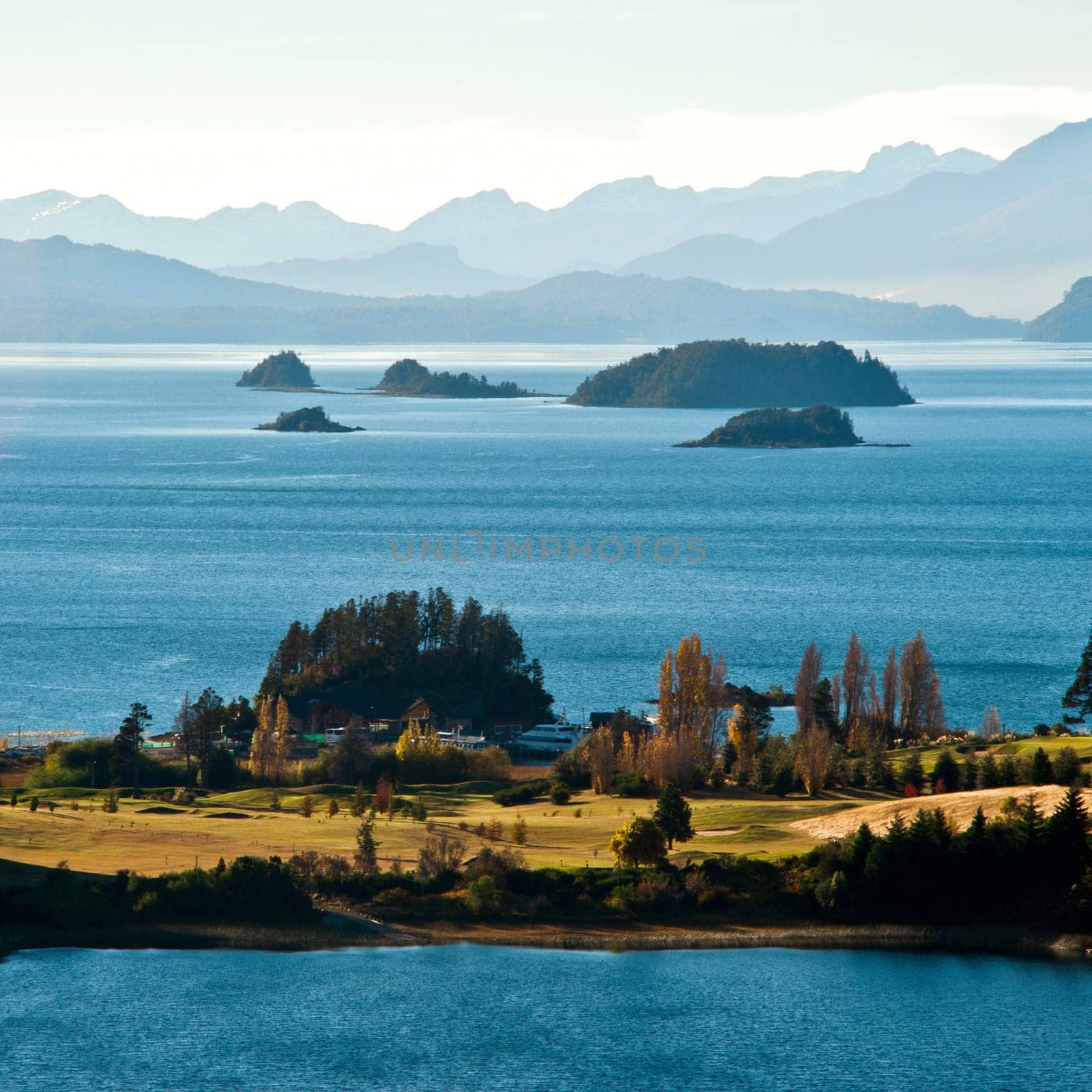 Nahuel Huapi lake, Patagonia Argentina, from Panoramic Point near Bariloche