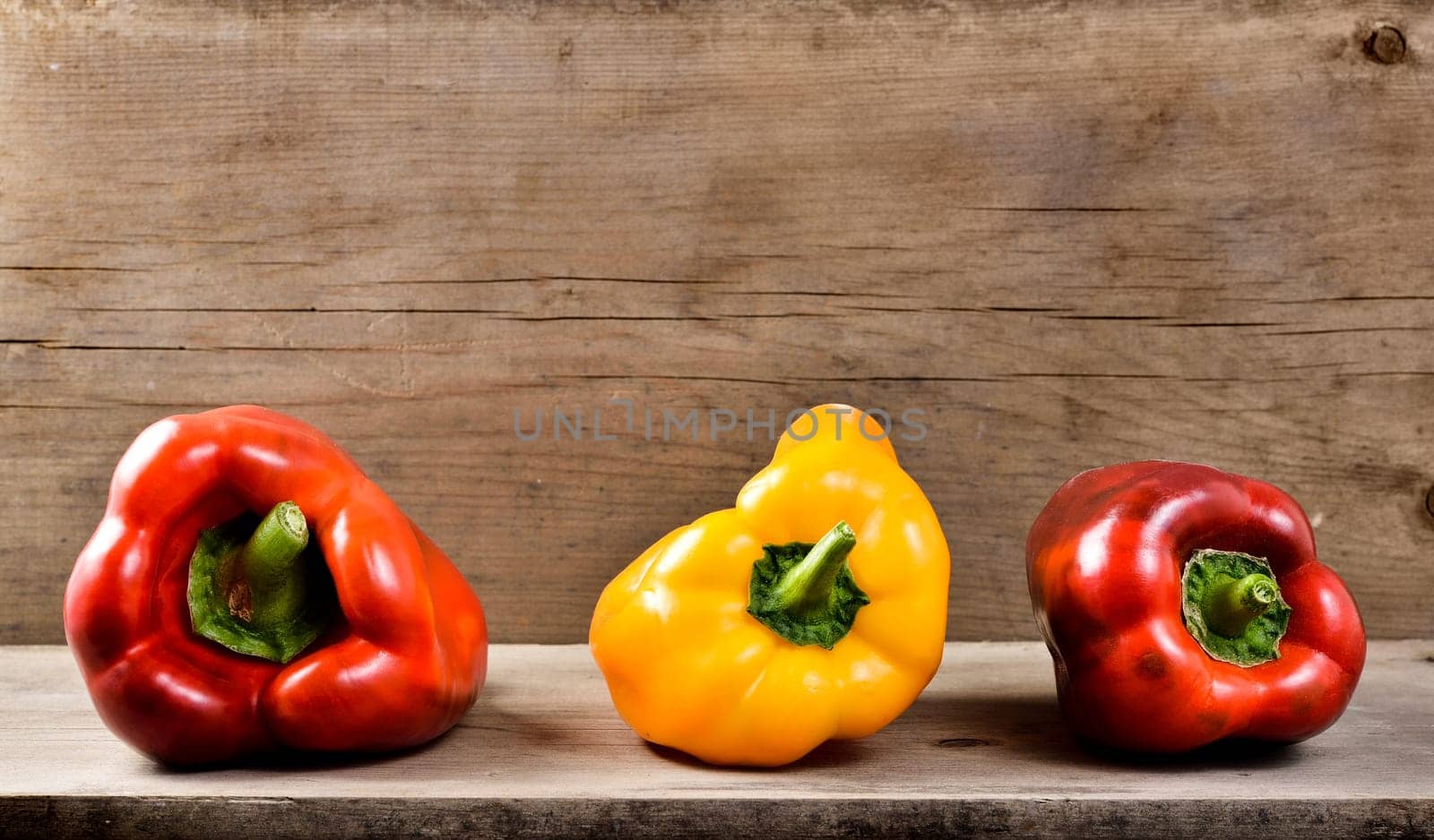 Fresh Red Pepper Isolated on White Background.