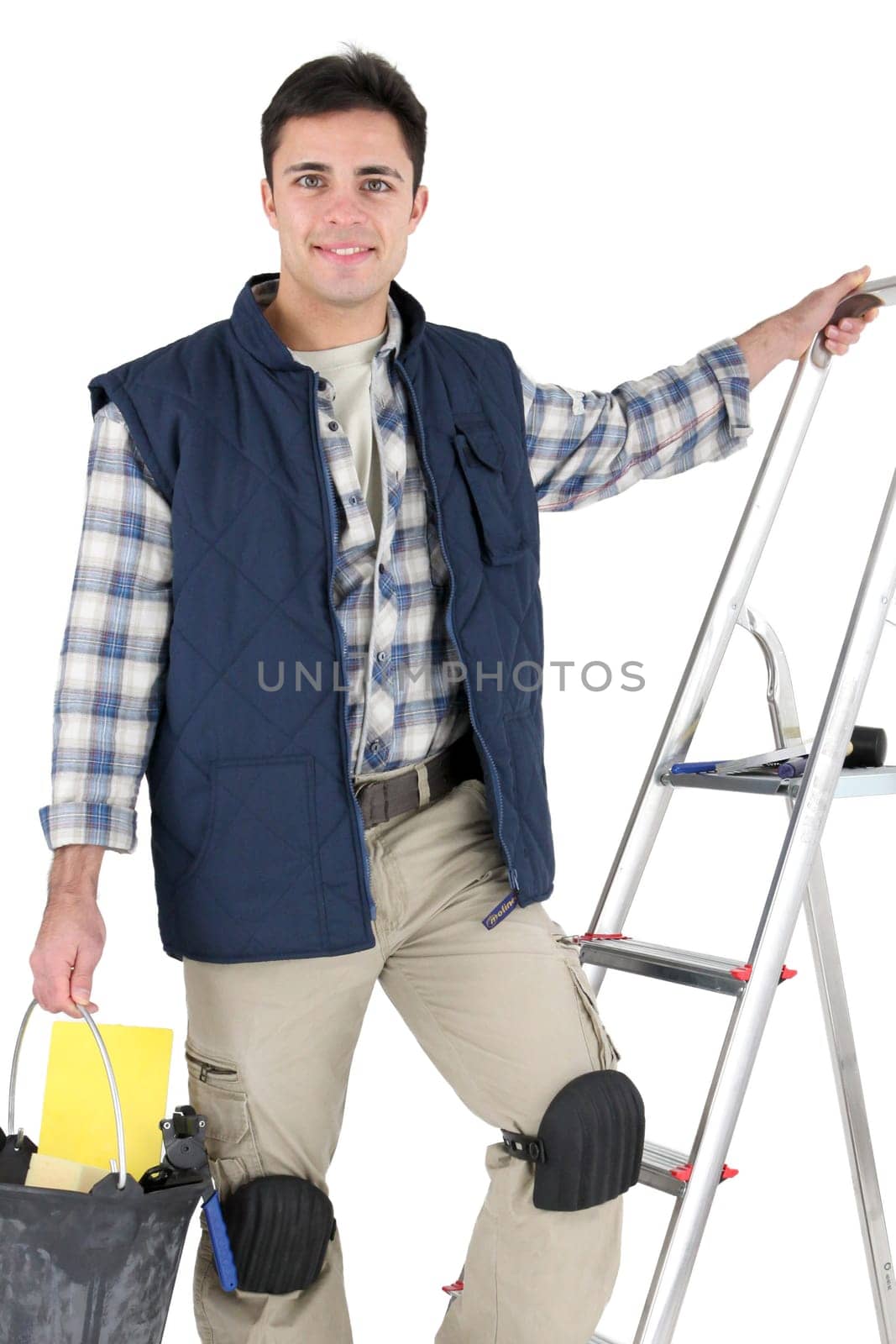 Tiler with materials