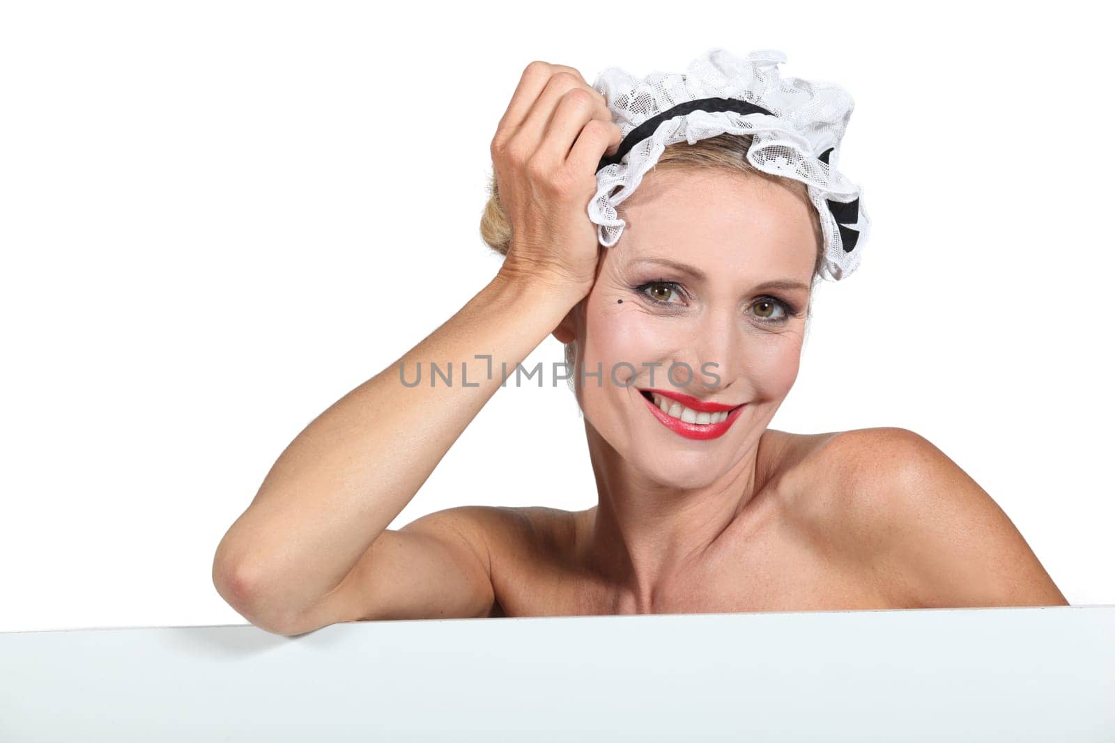 Woman dressed as a maid