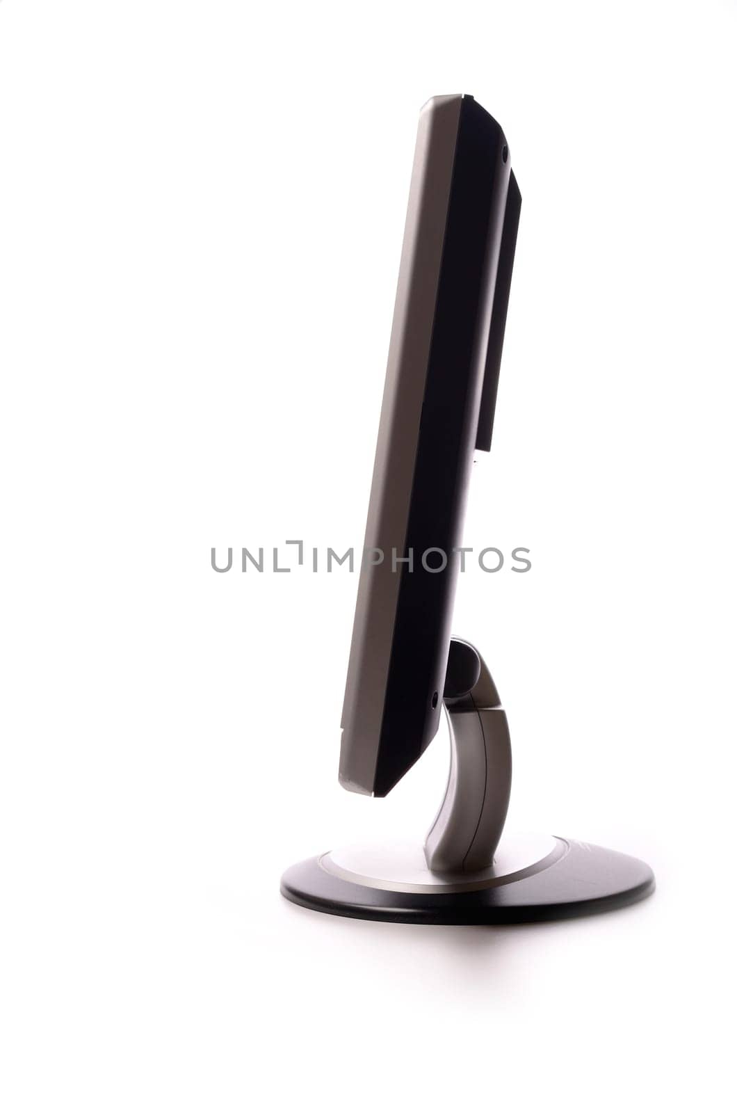 Flatscreen monitor on white