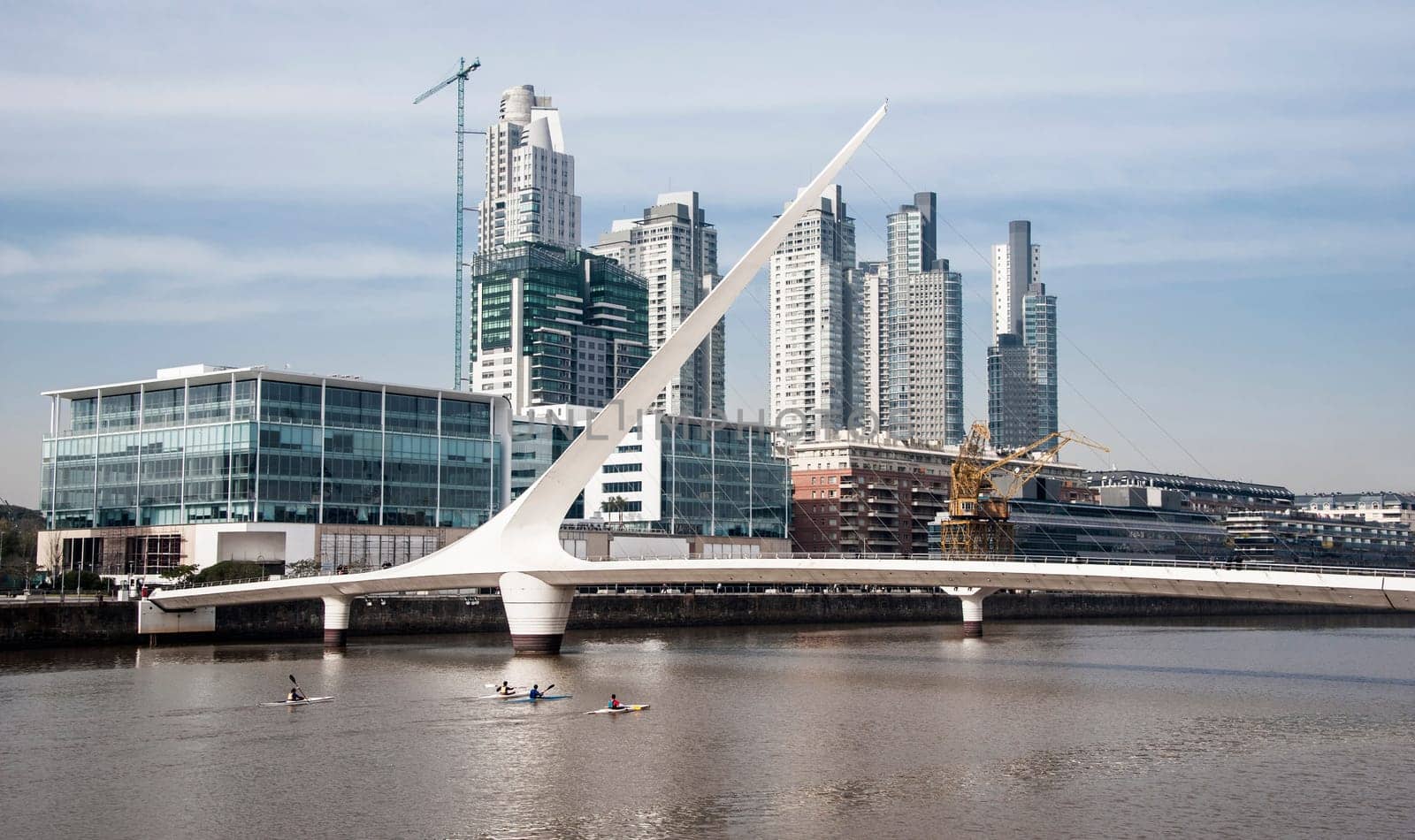 Puente de la Mujer (Woman Bridge), Puerto Madero, Buenos Aires, Argentina.