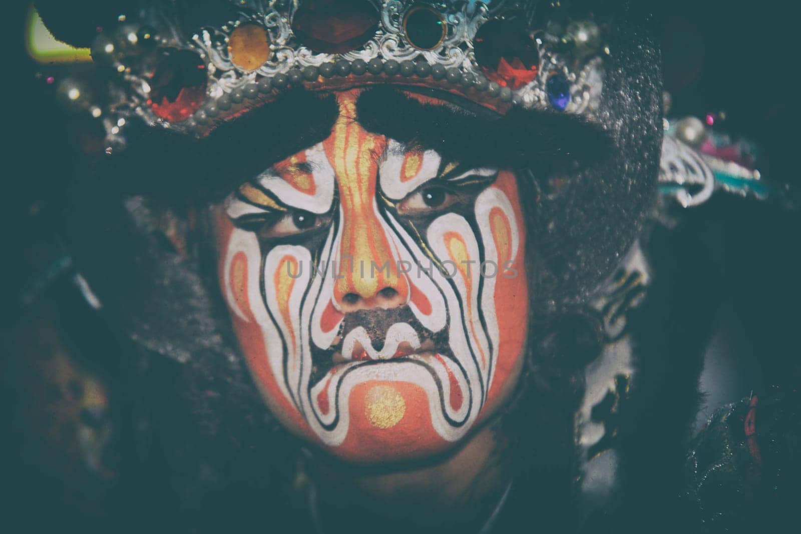 New Taipei City, Taiwan - October 1, 2011: Disciples play Infernal Generals in the parade (Editorial Use Only)