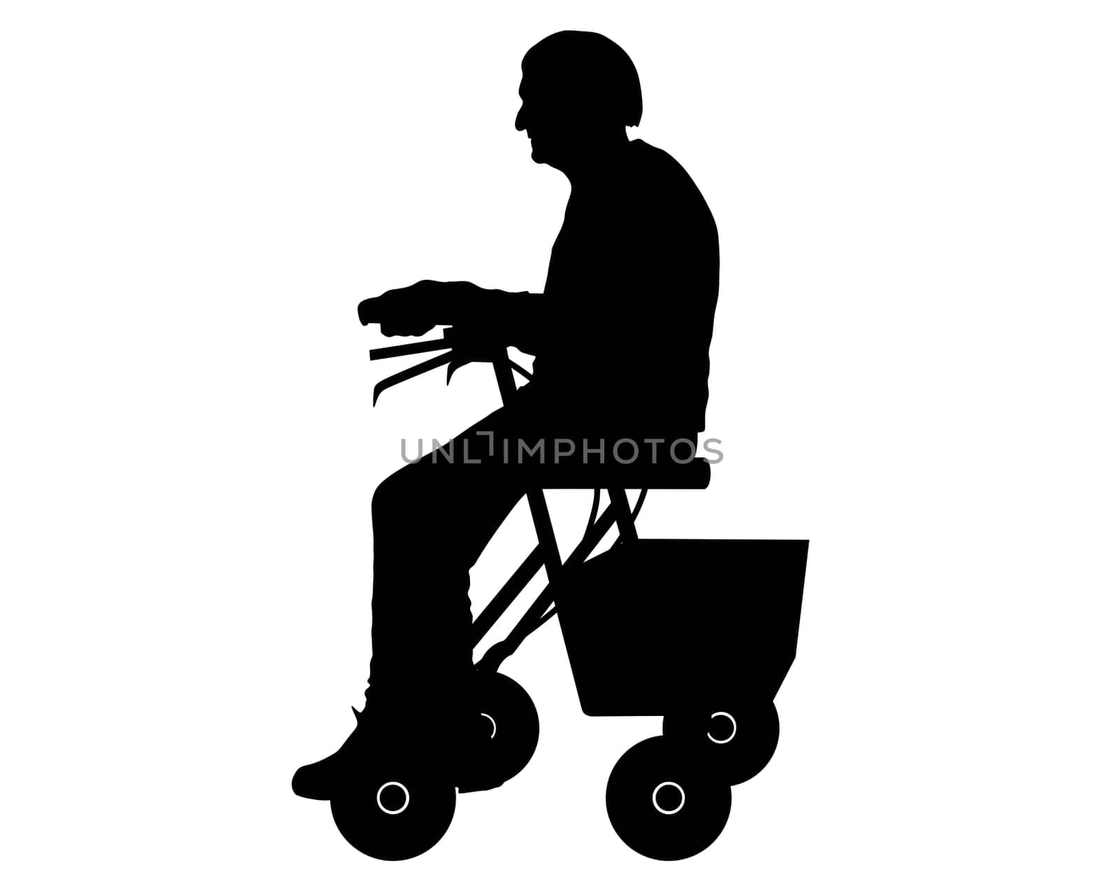 Woman with Rollator