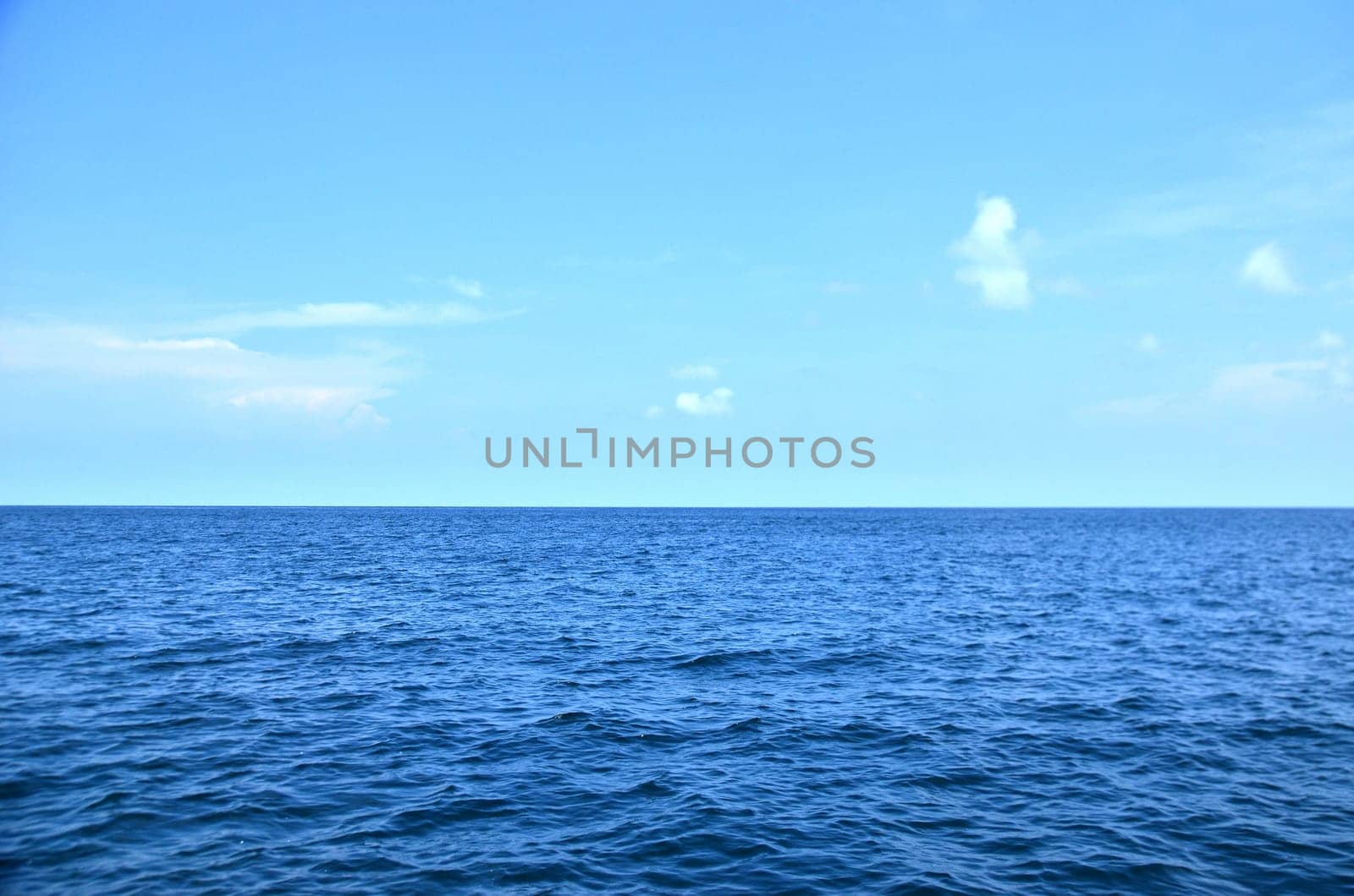rippled water and blue sky