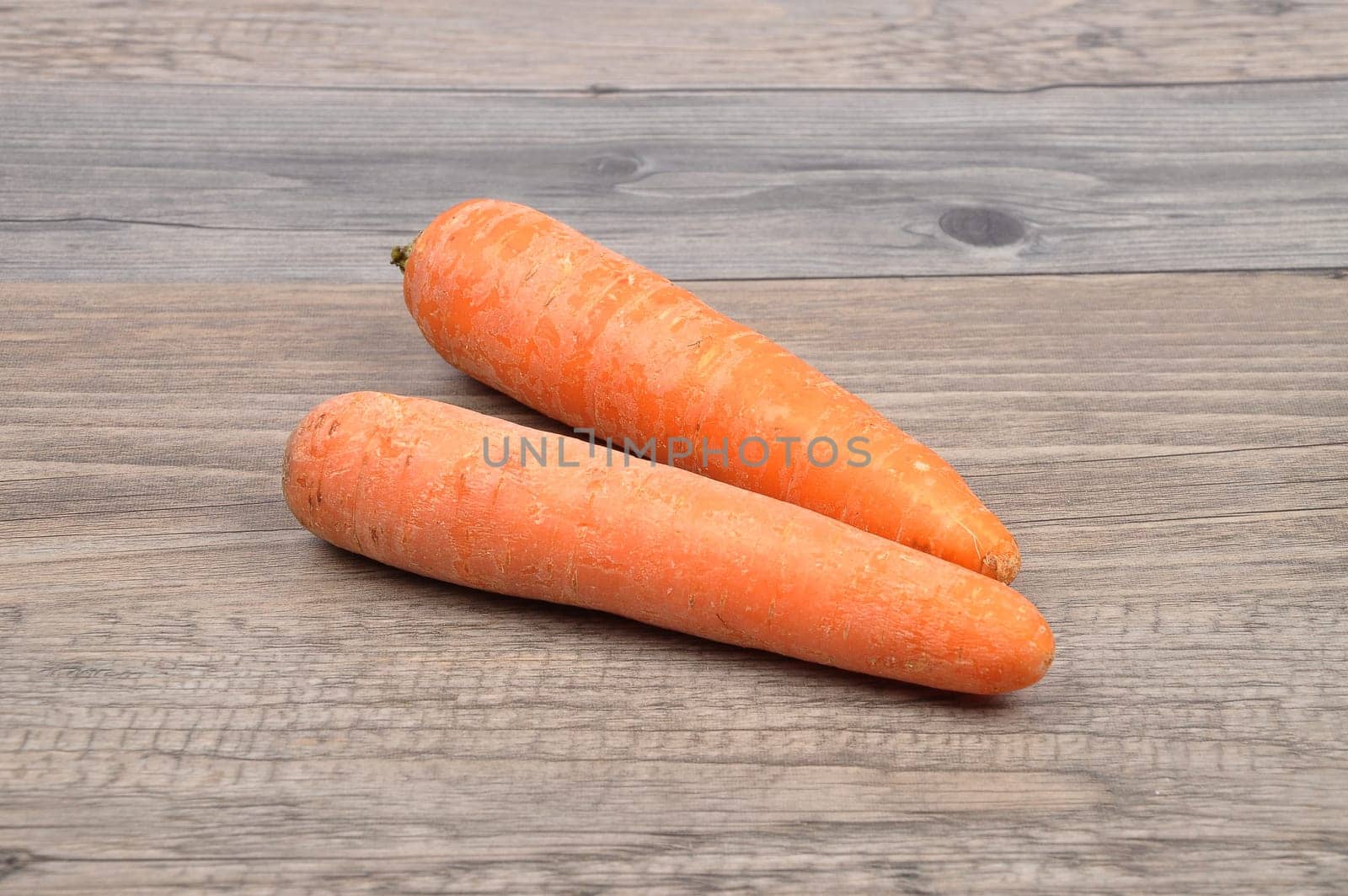 Carrots on wood