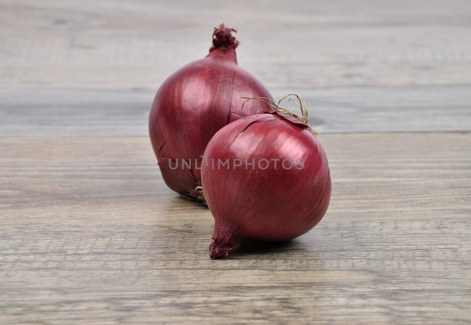 Onions on wood