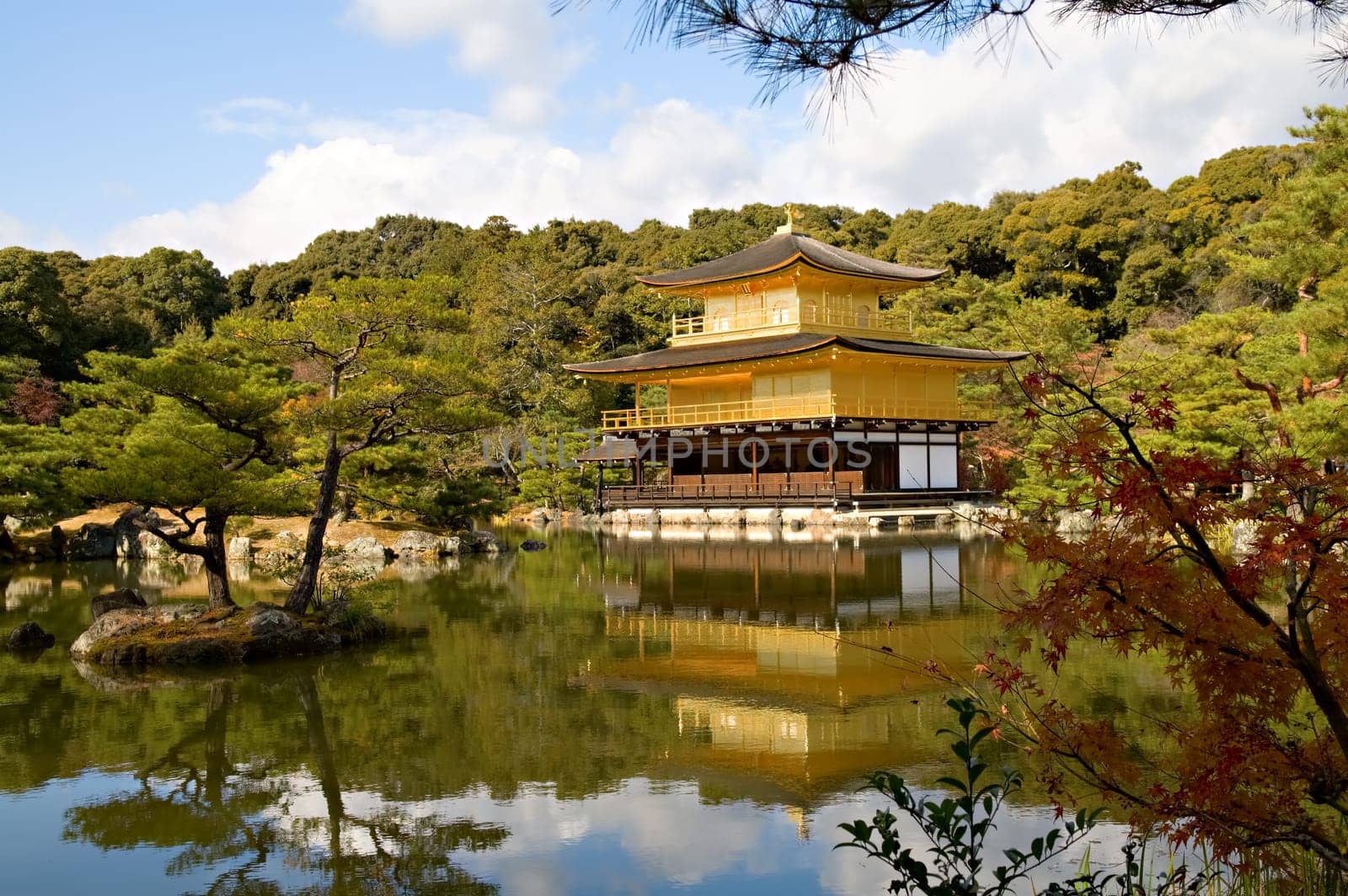 Golden Pavilion Kinkaku-ji in Kyoto, Japan