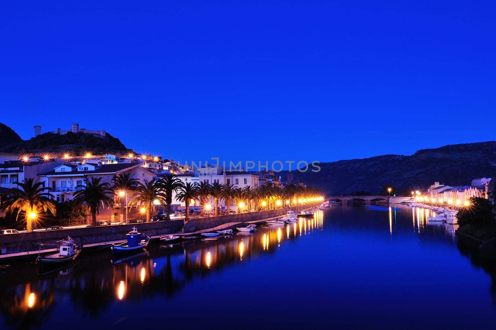Bosa is situated on the mouth of the river Temo, the only town in Sardinia built on the estuary of a river navigable.