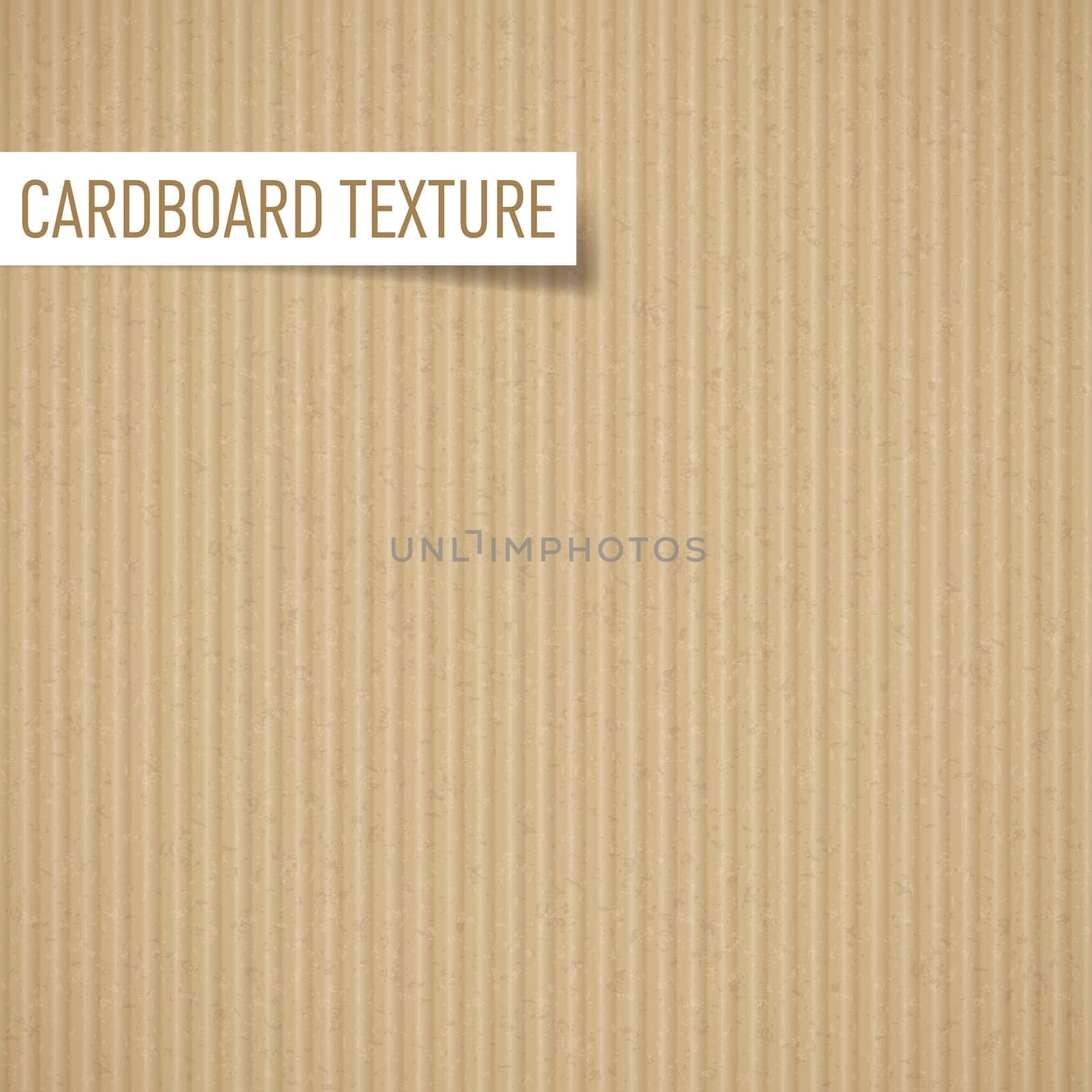 Illustration of realistic carton texture. Seamless cardboard pattern