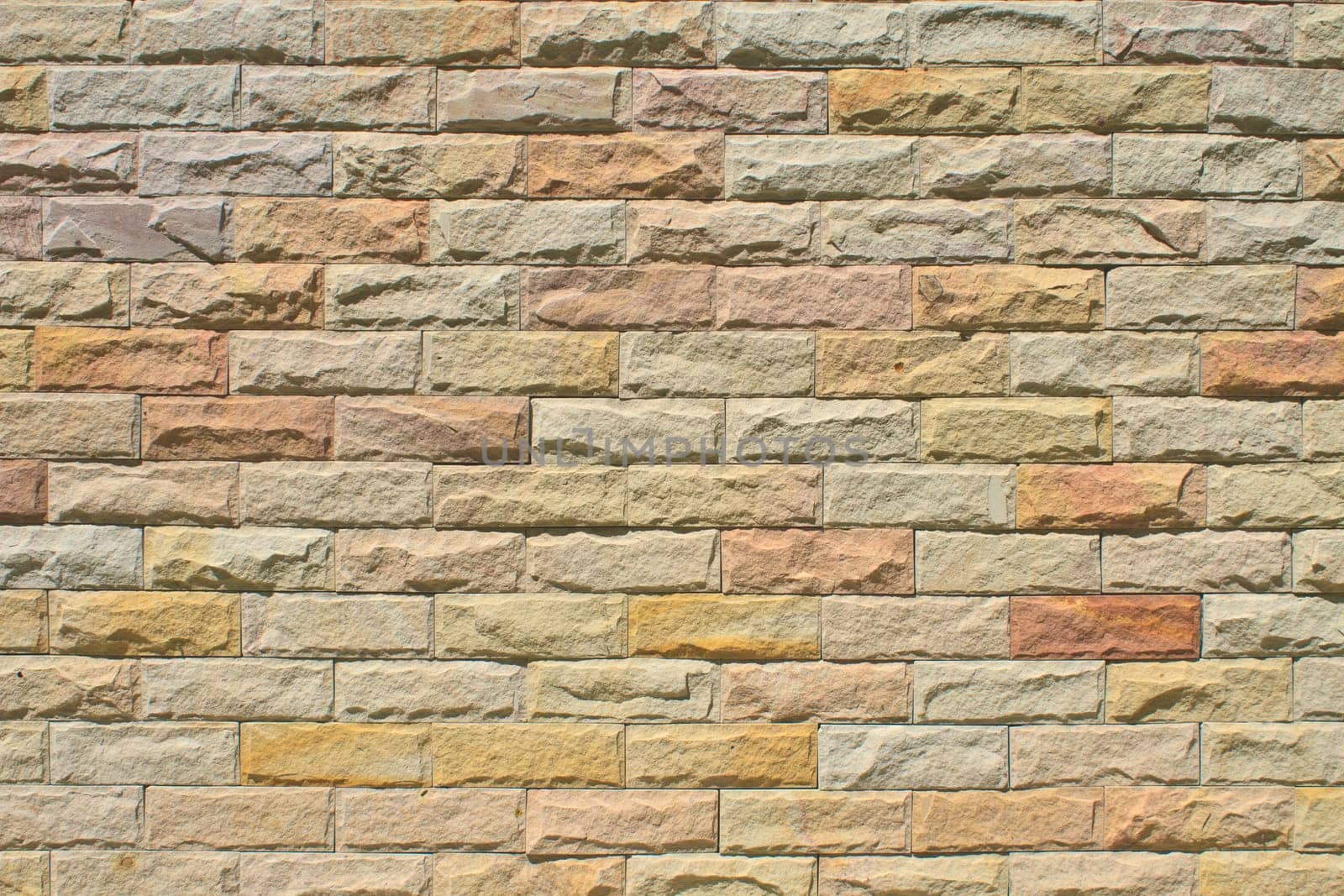Pattern of White Modern stone Brick Wall Surfaced