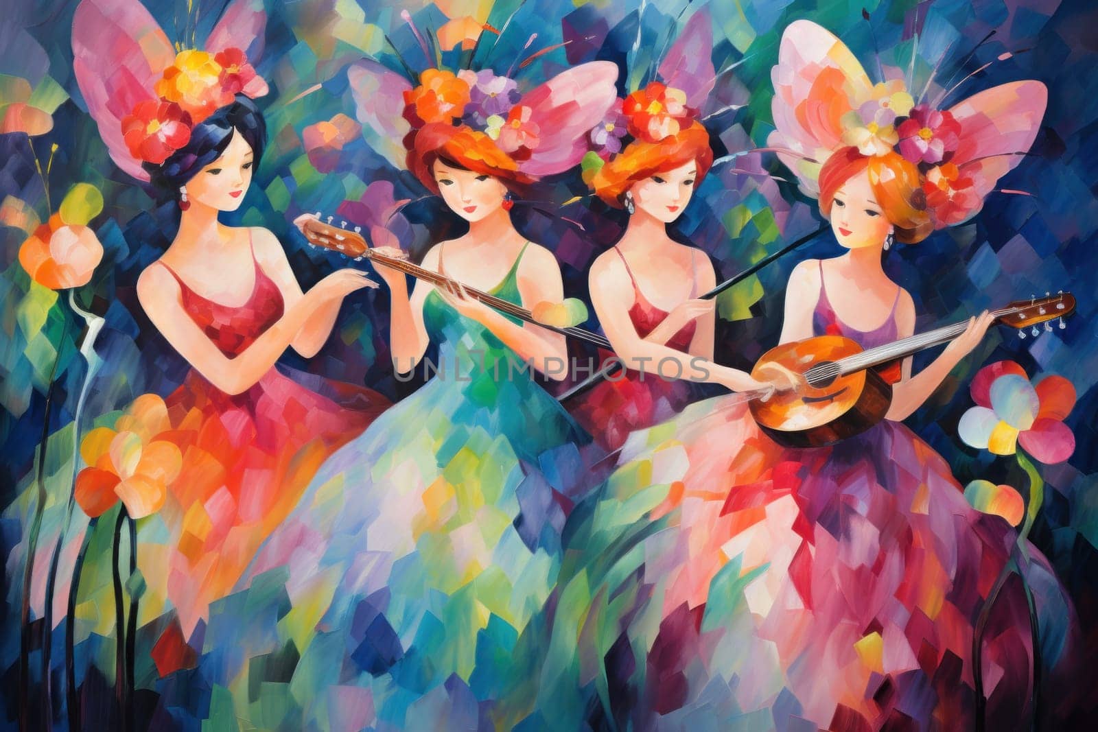 Immerse yourself in the enchanting world of holiday magic with this captivating illustration by a professional visual artist.