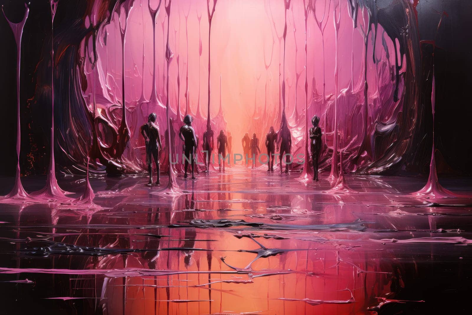 A mesmerizing portrayal of enchanted shadow mirrors, each reflecting tantalizing glimpses of parallel realms and alternate versions of oneself.