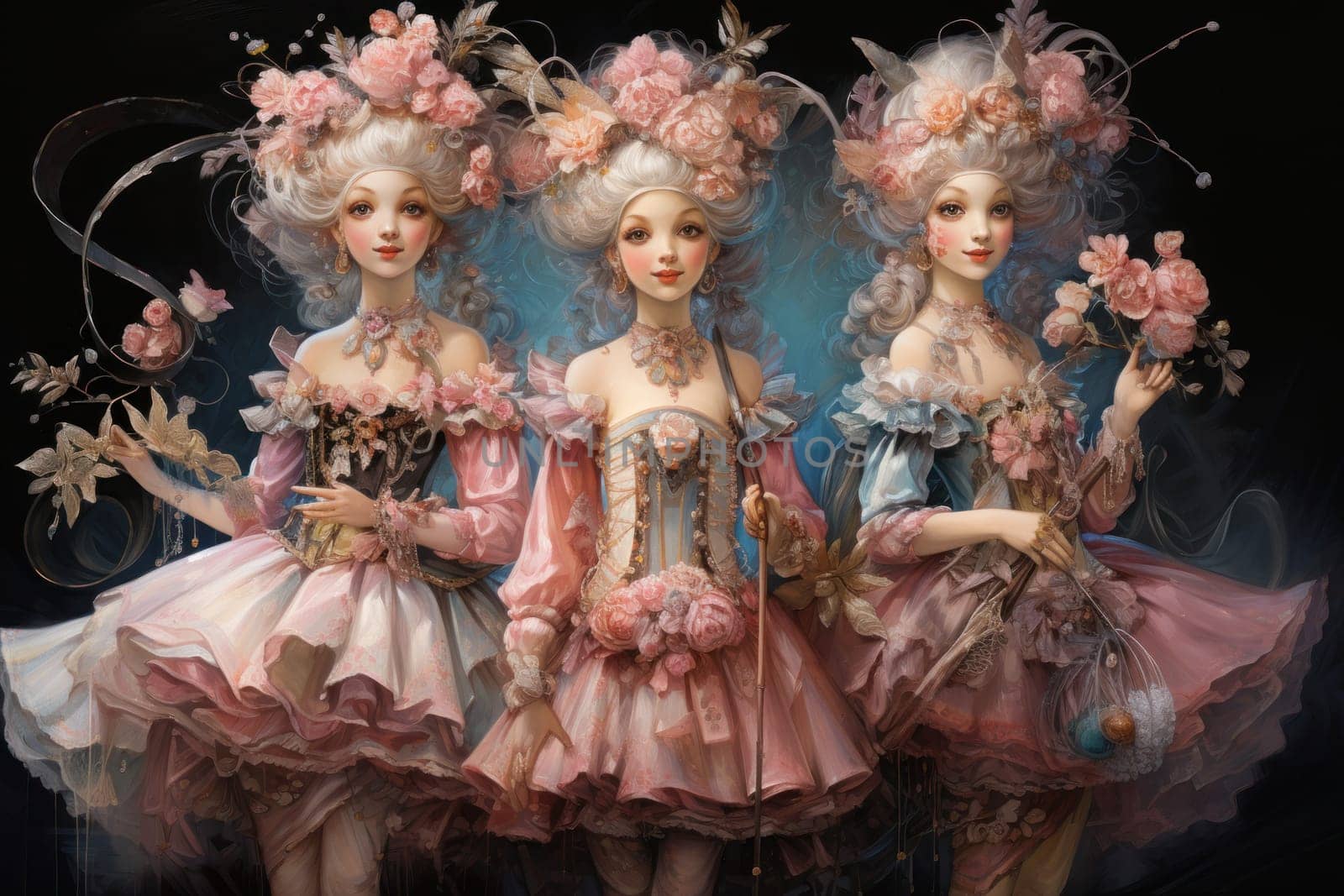 Immerse yourself in the enchanting world of holiday magic with this captivating illustration by a professional visual artist.