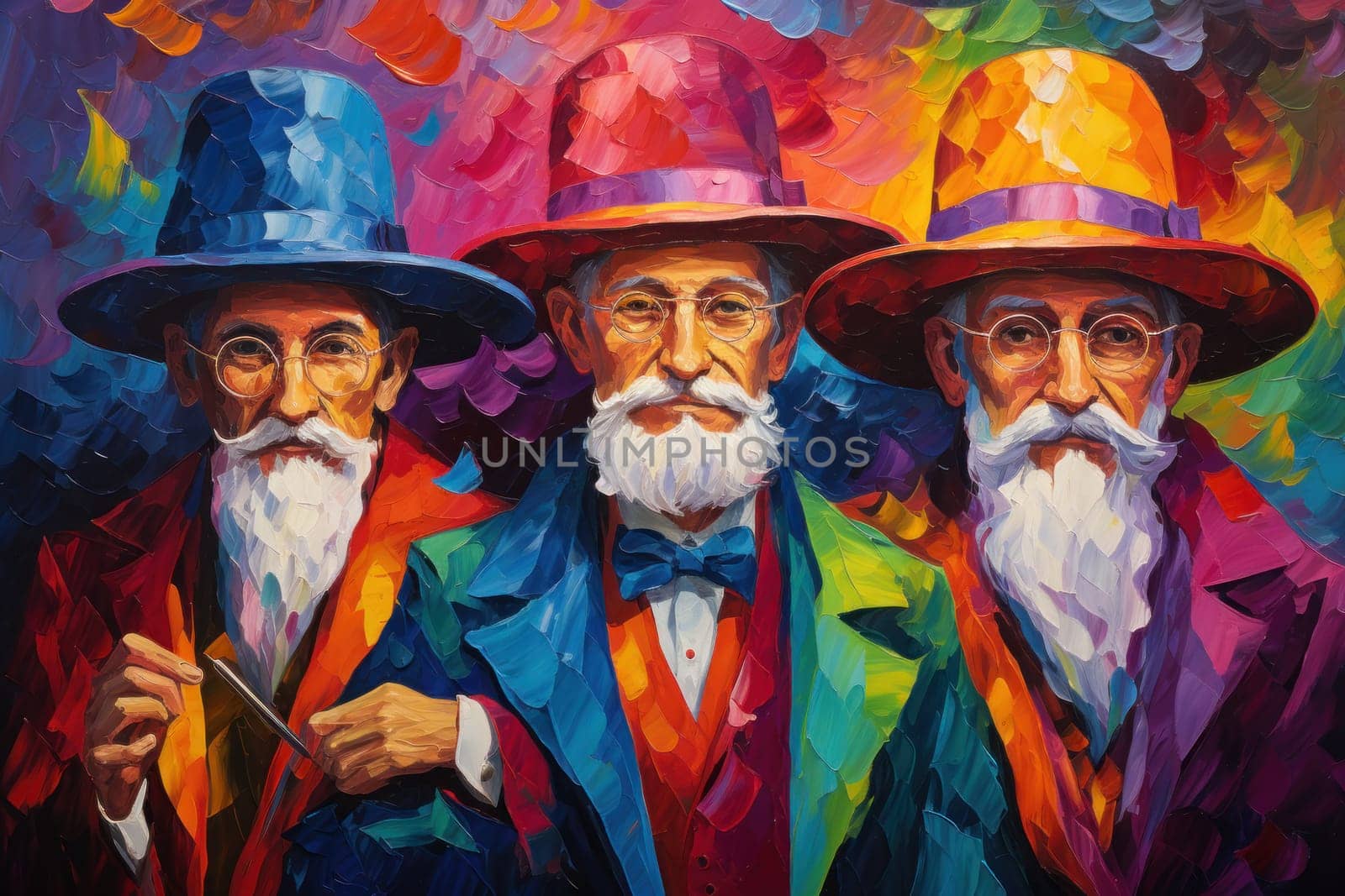 A mesmerizing portrayal of venerable and formidable wizards, exuding wisdom as they masterfully cast intricate arcane spells, wielding ancient staffs adorned with mystic runes.