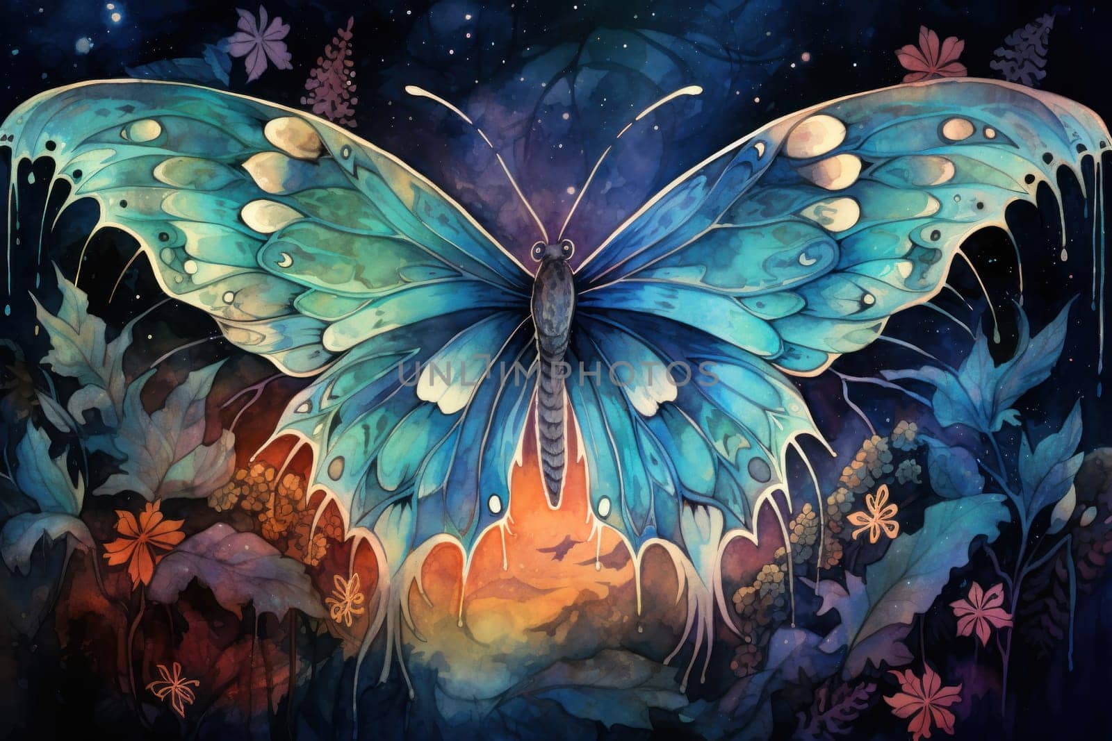 A captivating portrayal of celestial moth guardians, their ethereal presence warding off malevolent spirits with a soft, lunar glow.